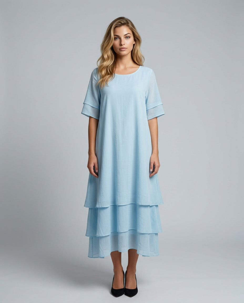 Piper | Soft Layered Midi Dress