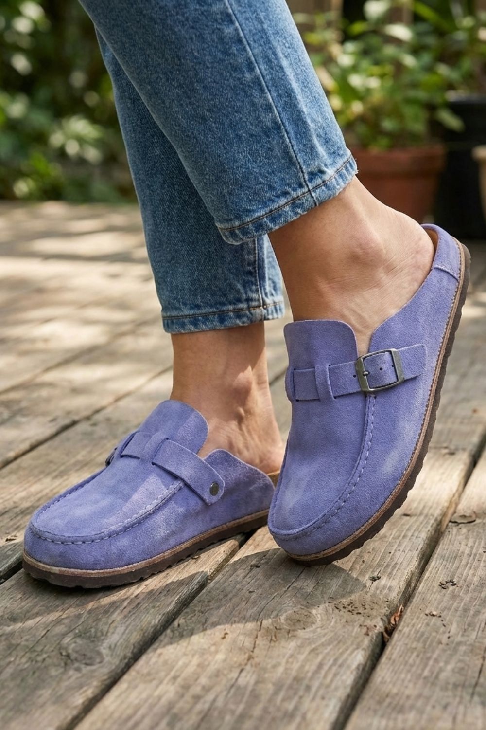 Delphi | Suede-Look Slip-On Clogs