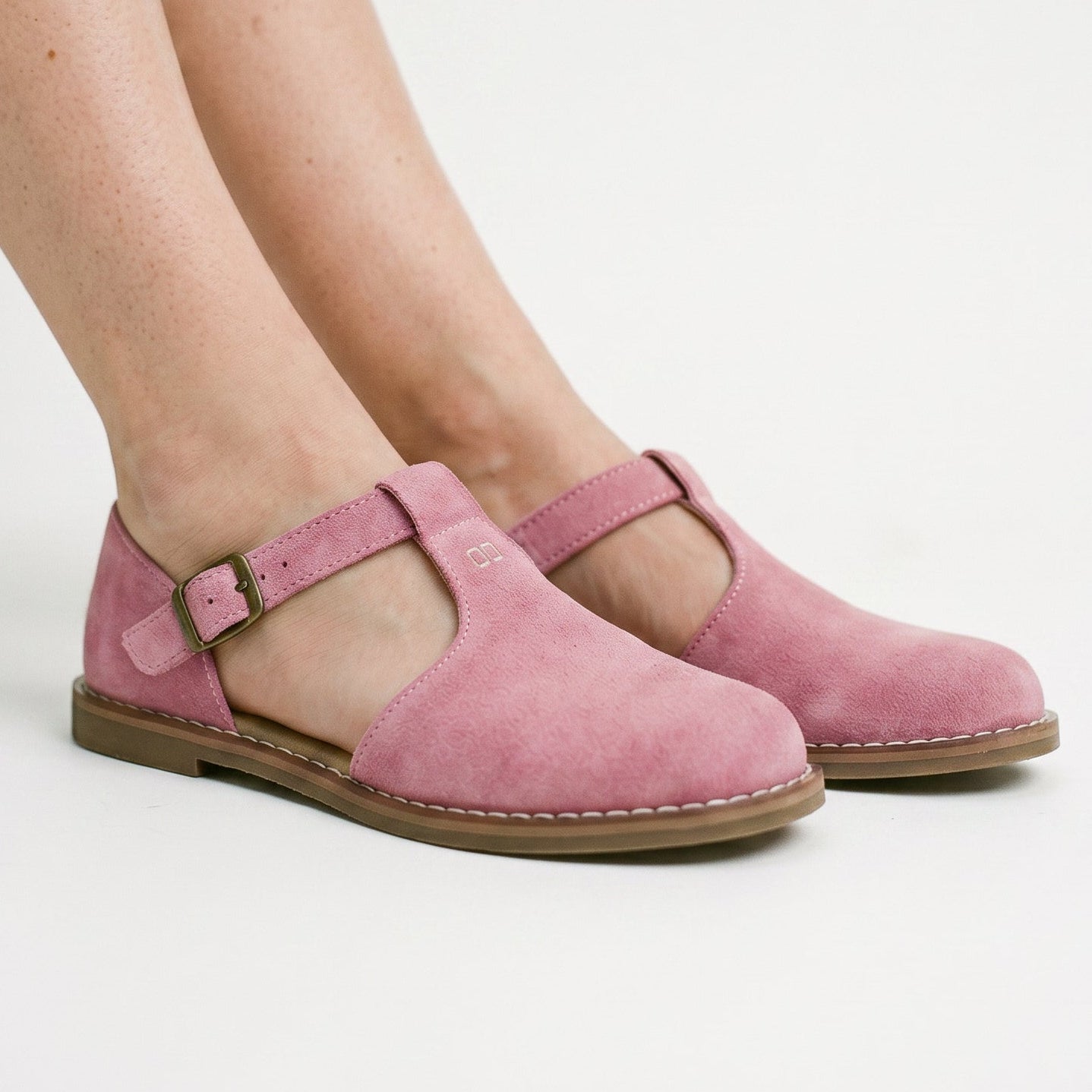 Vera | Retro Flat Faux Leather Sandals