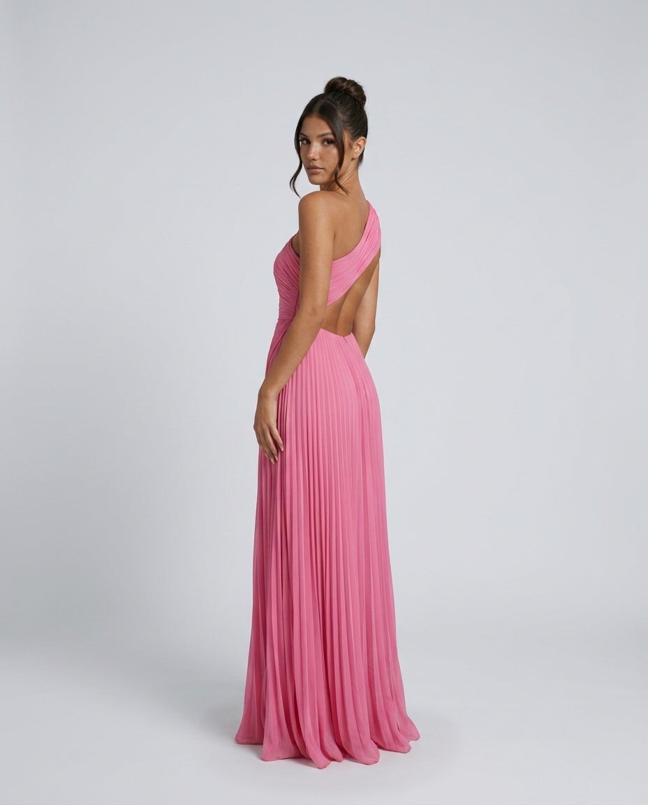 Aubrey | One-Shoulder Pleated Maxi Dress