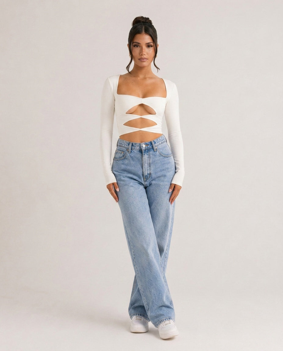 Zola | Cropped Cut-out Top