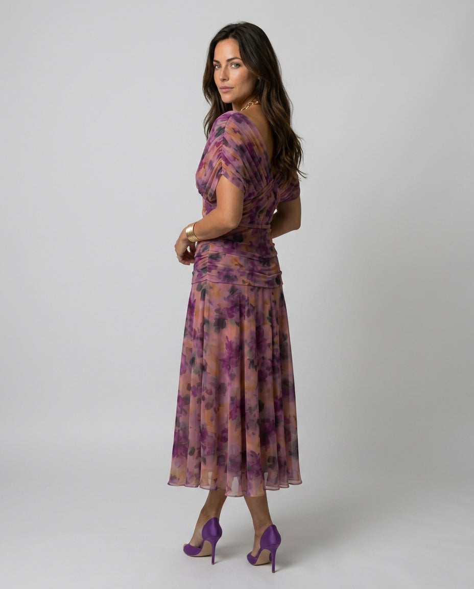 Una | Off-Shoulder Flowy Midi Dress