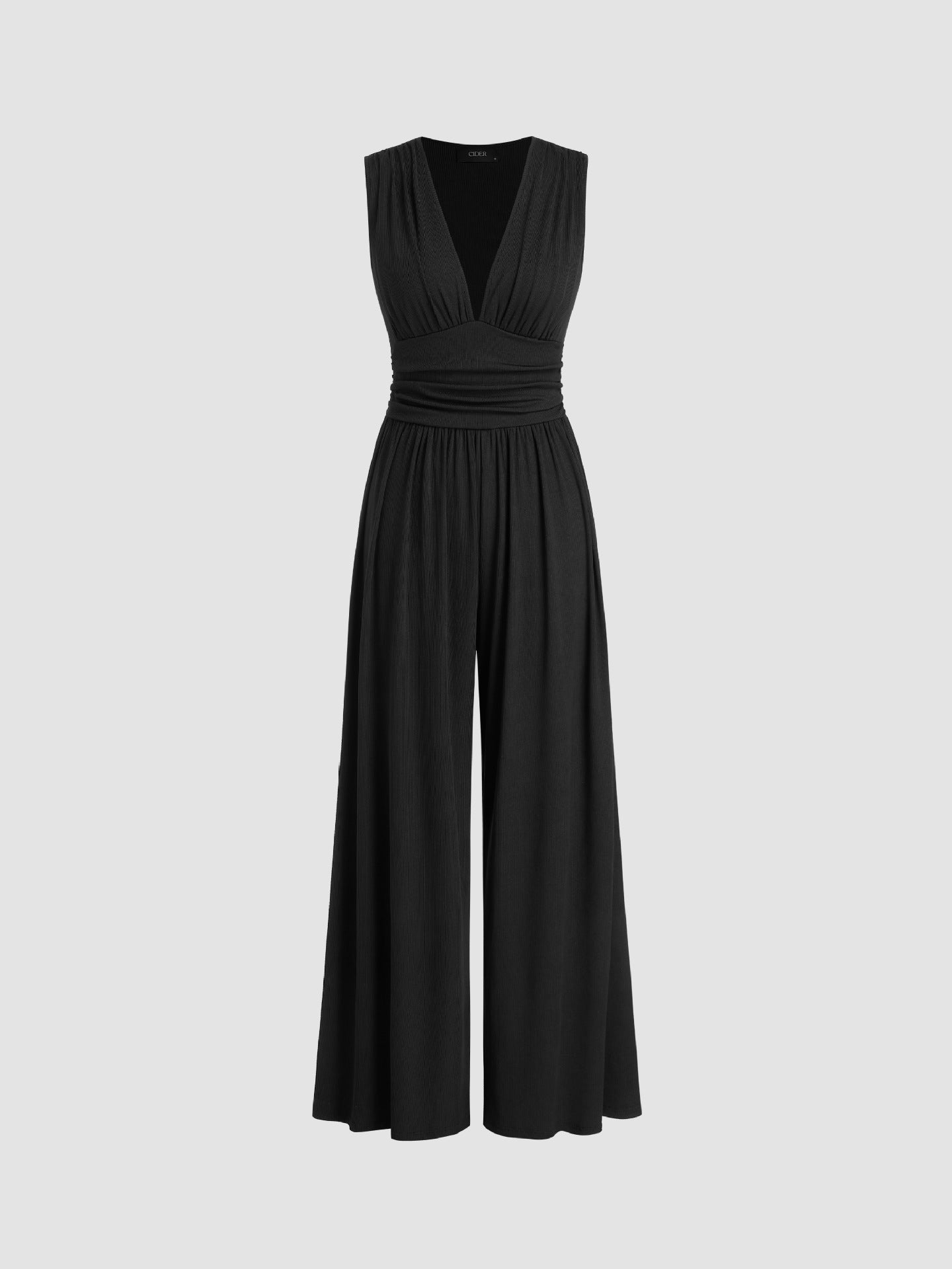Rocio | Ribbed Sleeveless Wide Leg Jumpsuit