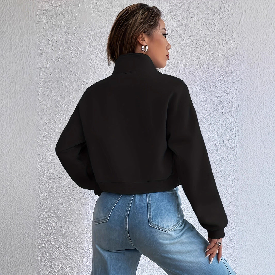 Mika | Cropped Zip Long Sleeve Jacket