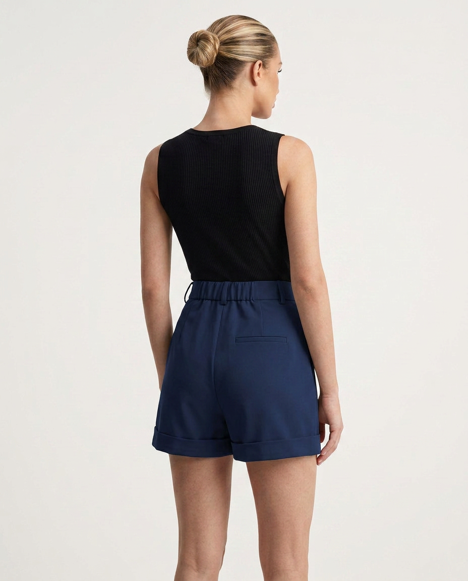 Prunelle | High-Waist Tailored Short