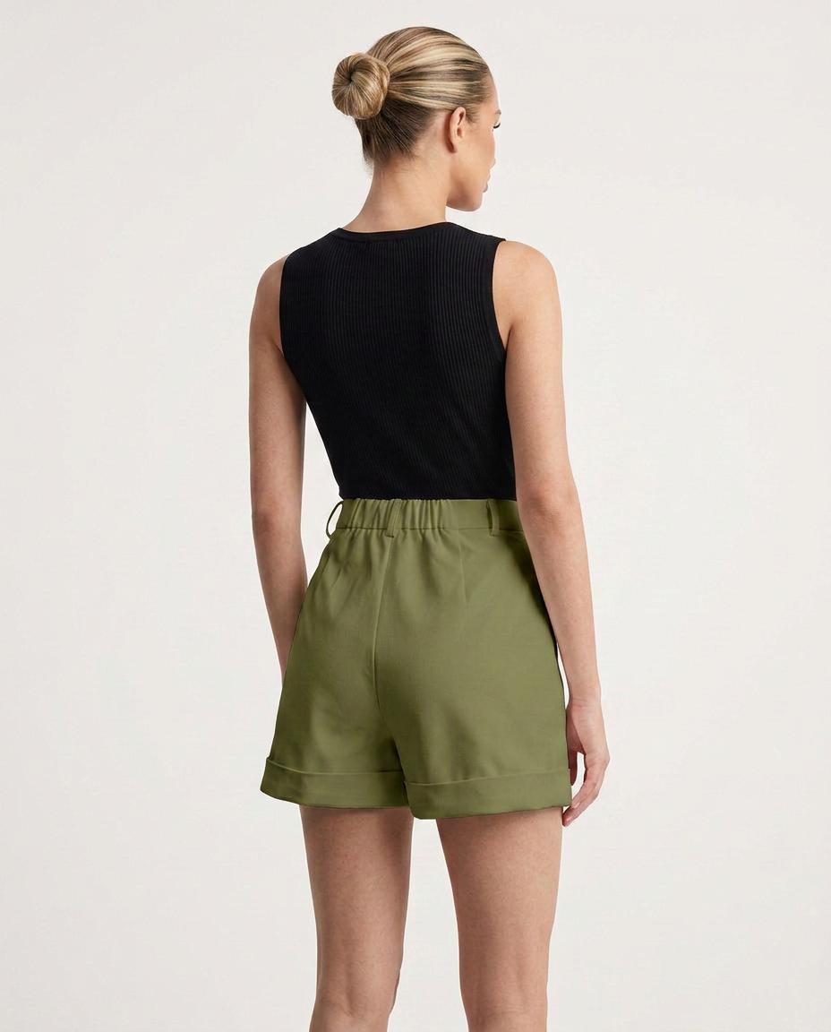 Prunelle | High-Waist Tailored Short