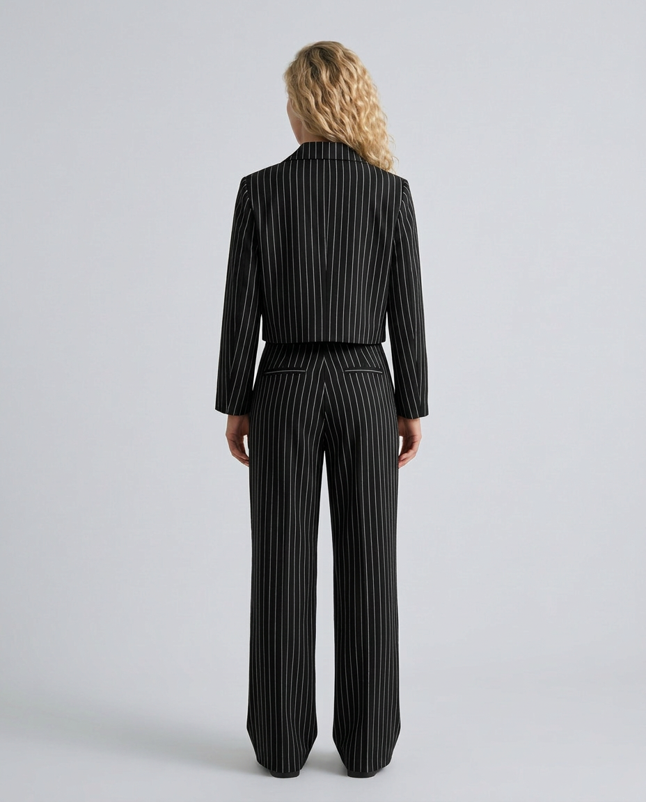 Stravelle | Striped Tailored Blazer & Trouser Two-Piece Set