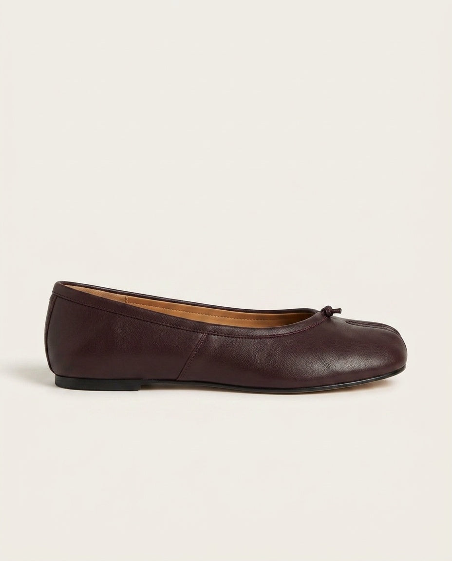 Anais | Split Toe Slip-On Flat Mules