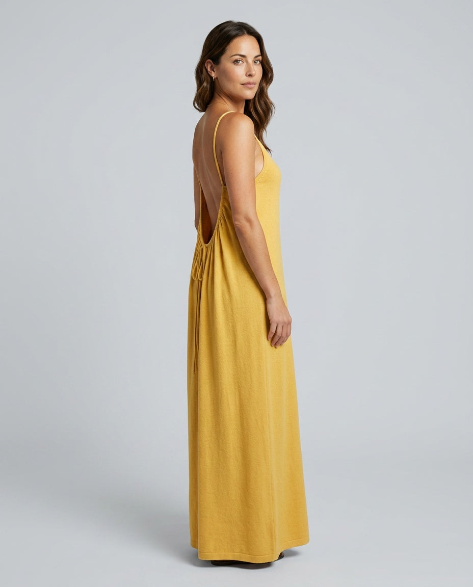 Grace | Relaxed Draped Knit Midi Dress