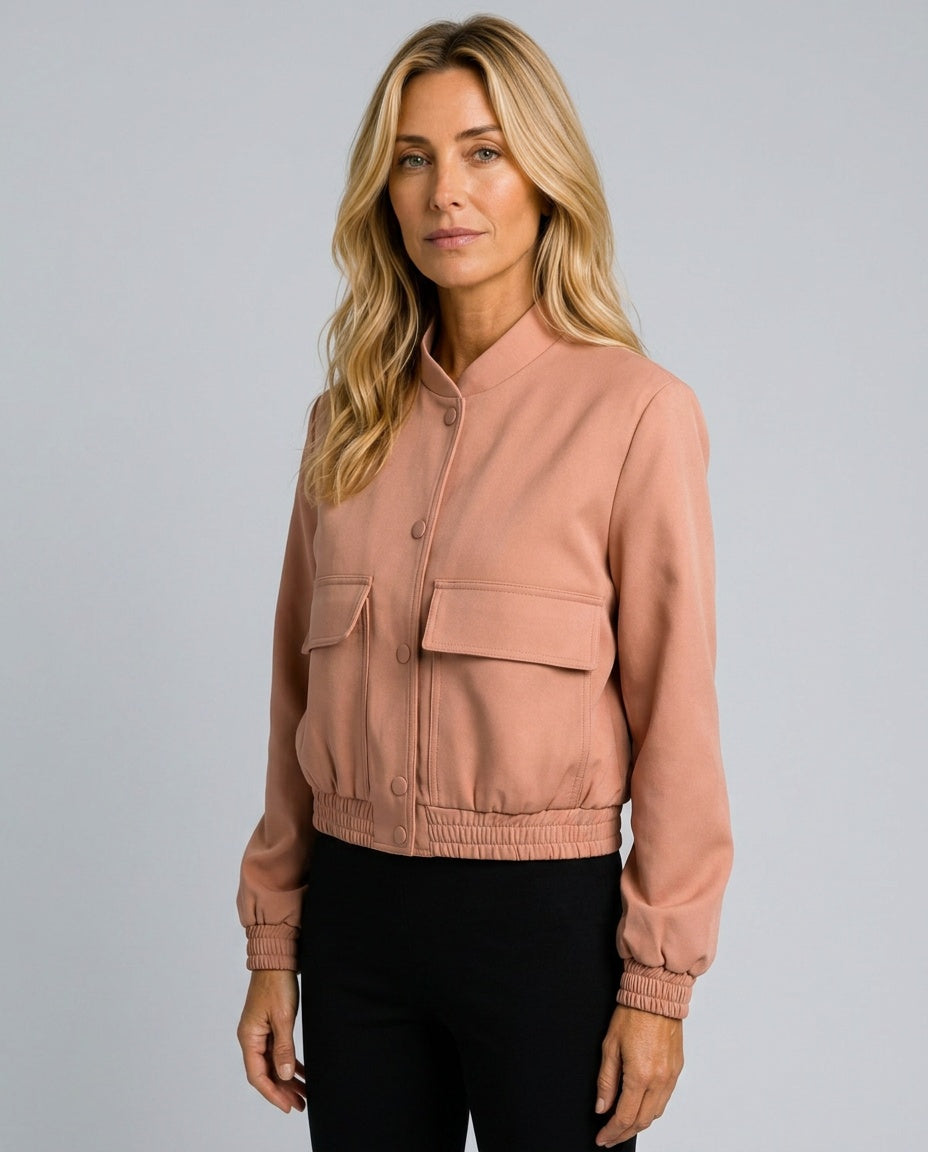Jimena | Zip Front Long Sleeve Jacket