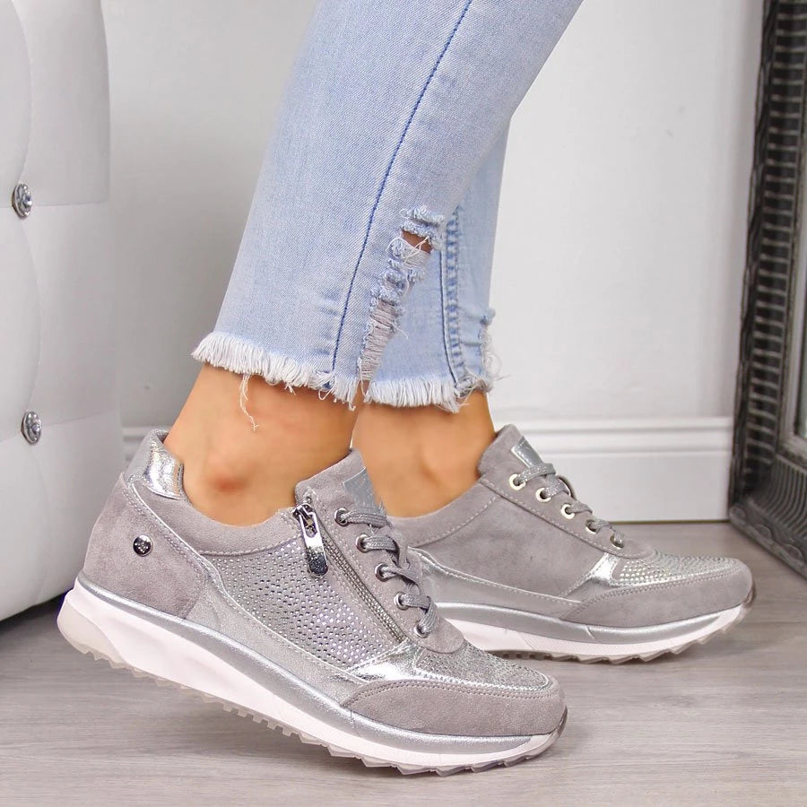Zara | Side Zip Cushioned Sole Sneakers