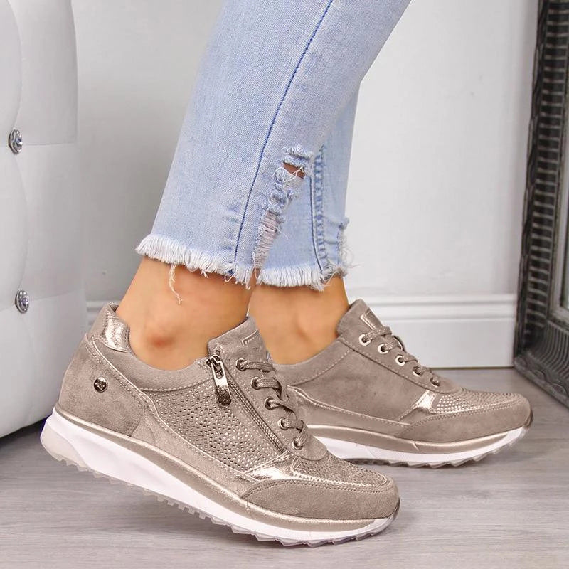 Zara | Side Zip Cushioned Sole Sneakers