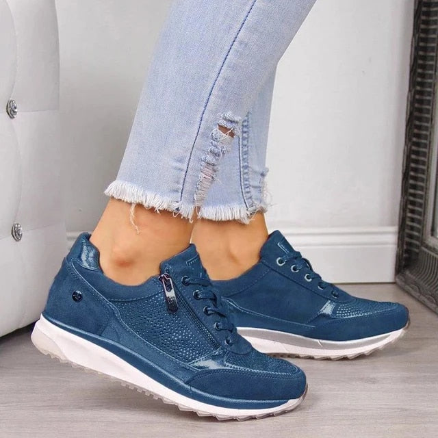 Zara | Side Zip Cushioned Sole Sneakers