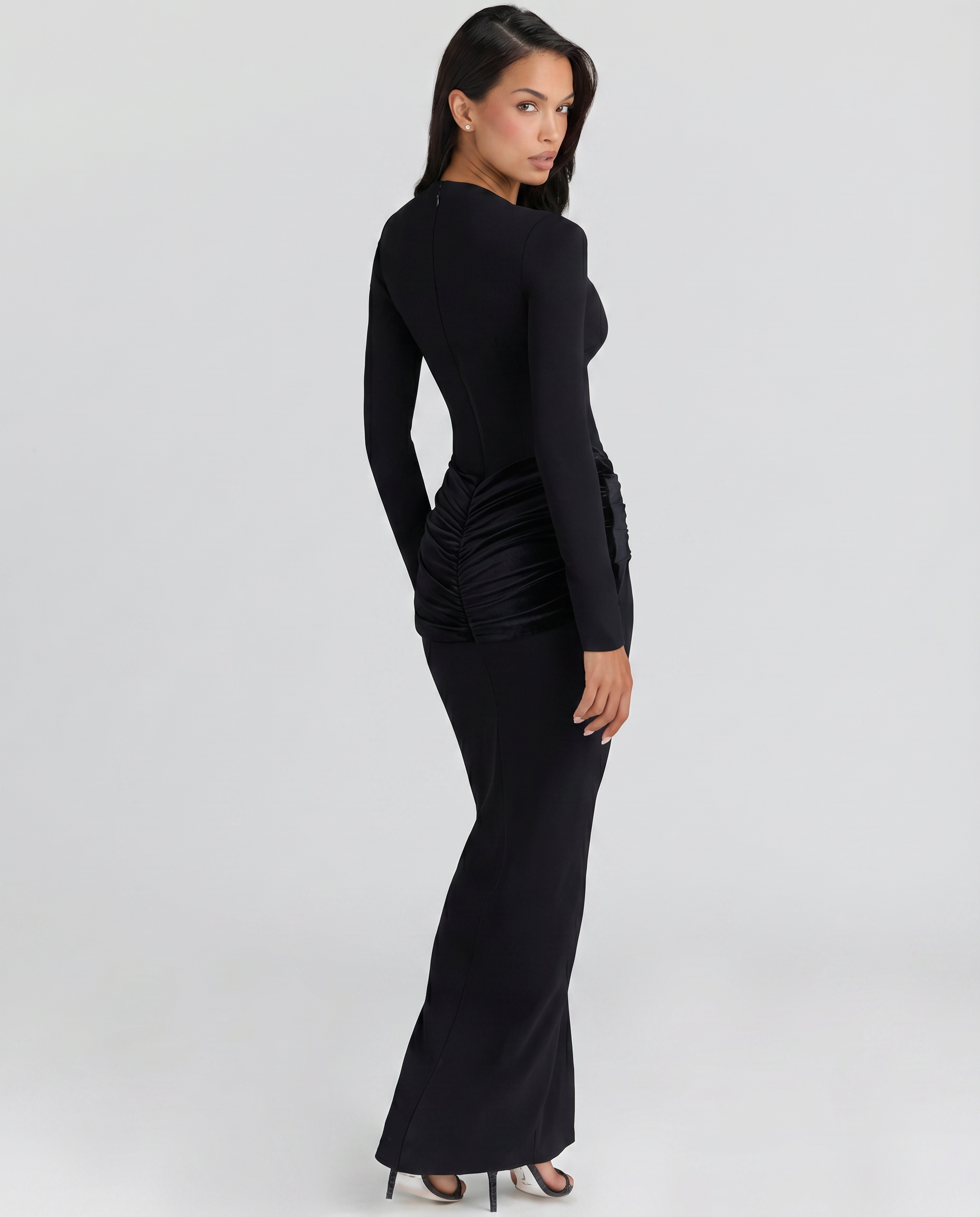 Teresa | Maxi Dress with Long Sleeves and Gathered Waist