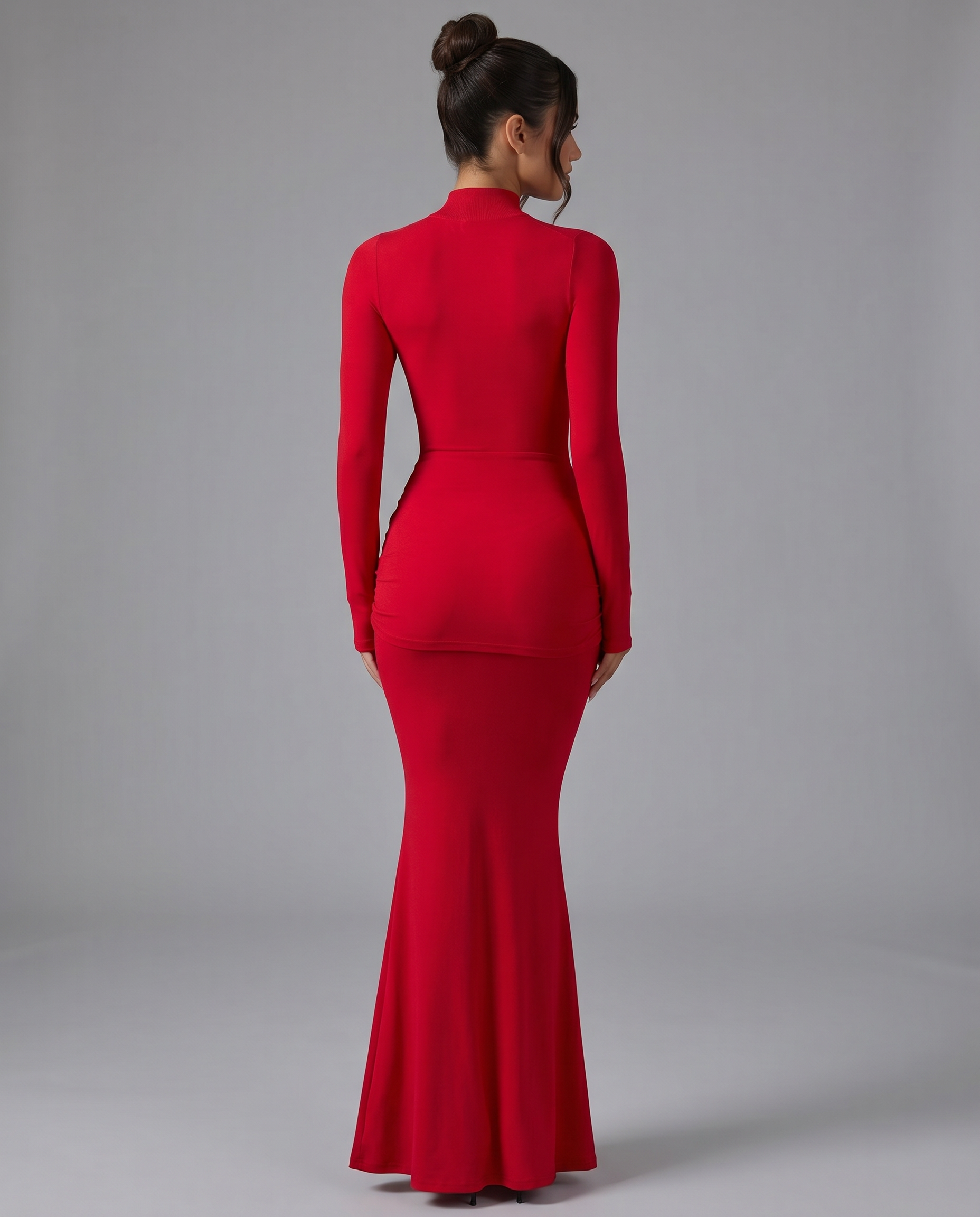 Daphne | Maxi Dress with Hip Drape Detail