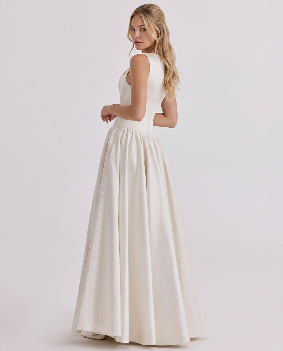 Lorna | Maxi Bridal Gown with Sweetheart Neckline