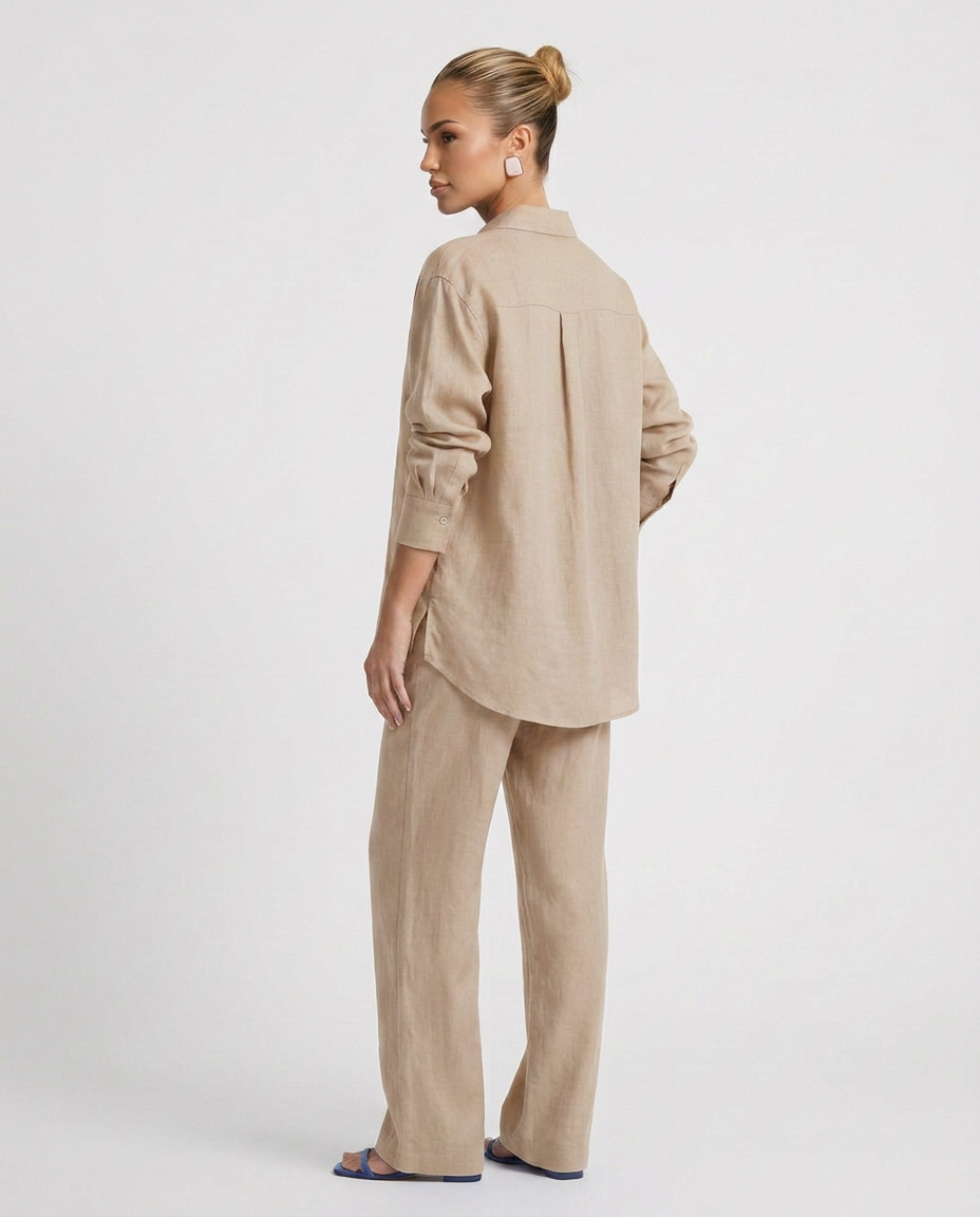 Polly | Two-Piece Set with Button Shirt