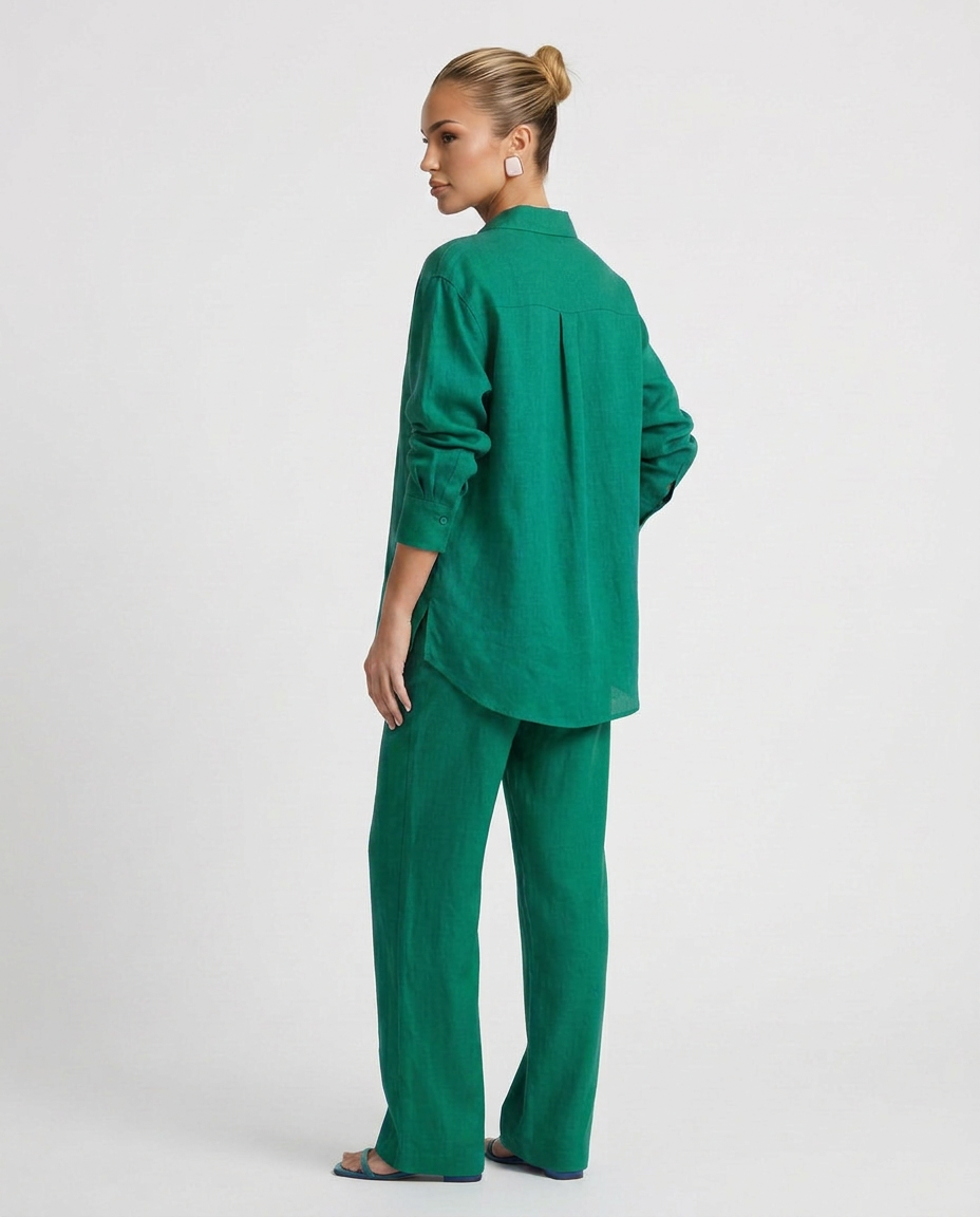 Polly | Two-Piece Set with Button Shirt