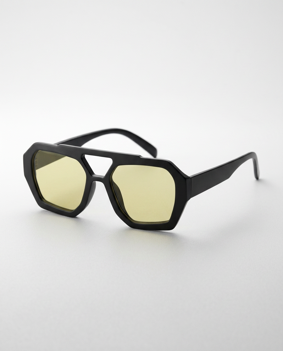Meave | Oversized Geometric Sunglasses with UV Protection