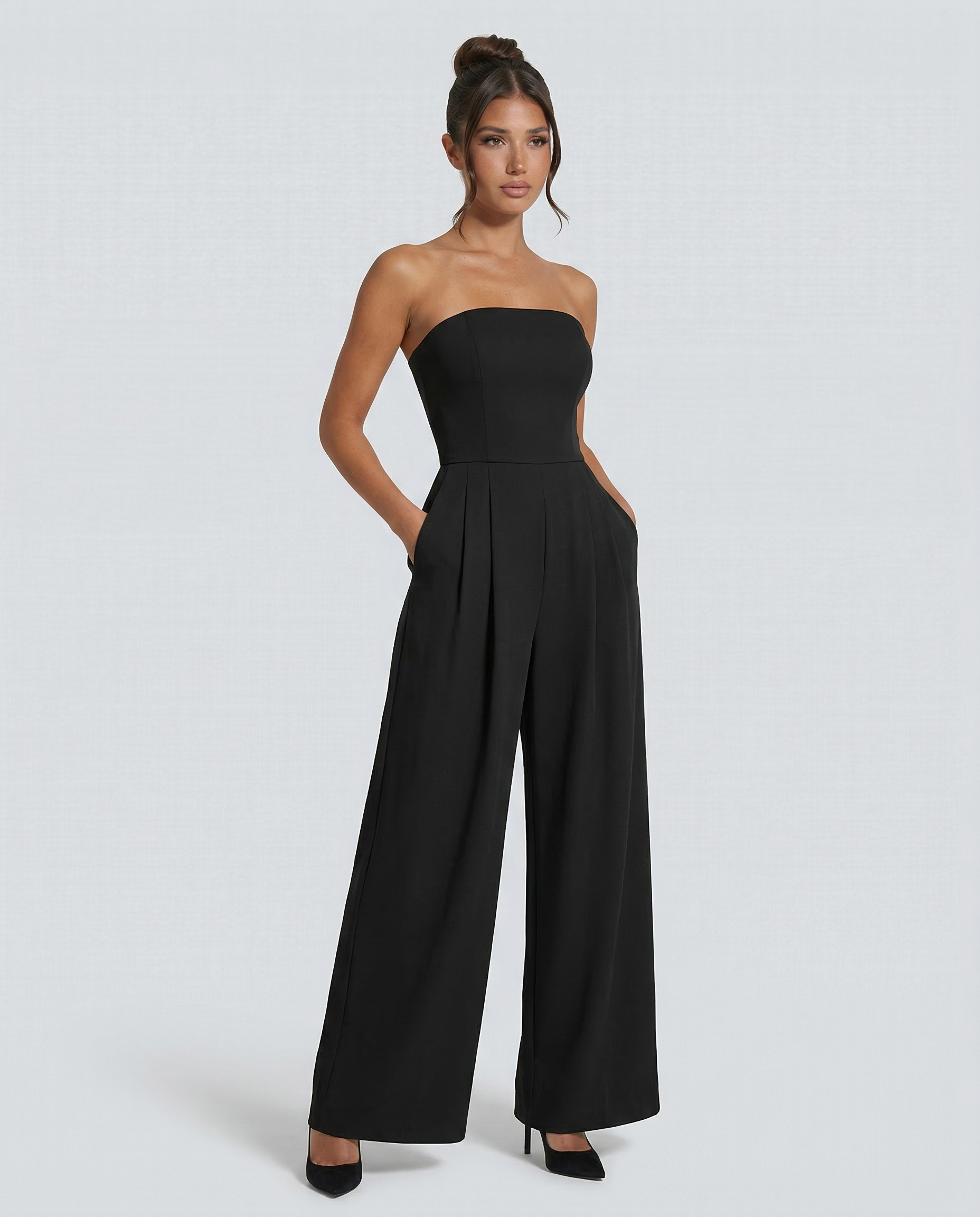 Arlette | Strapless Wide-Leg Jumpsuit
