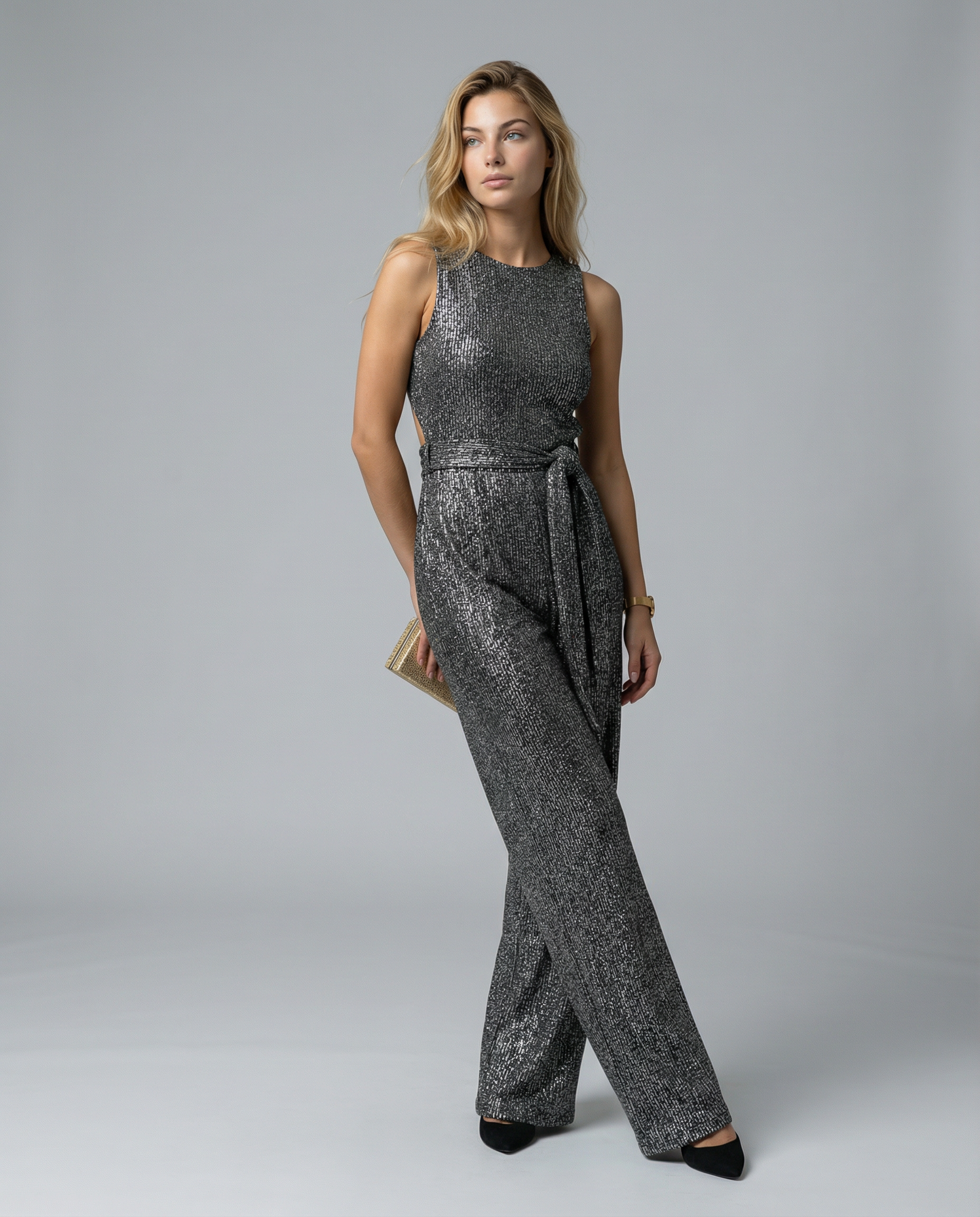 Frankie | Sequin Wide-Leg Evening Jumpsuit
