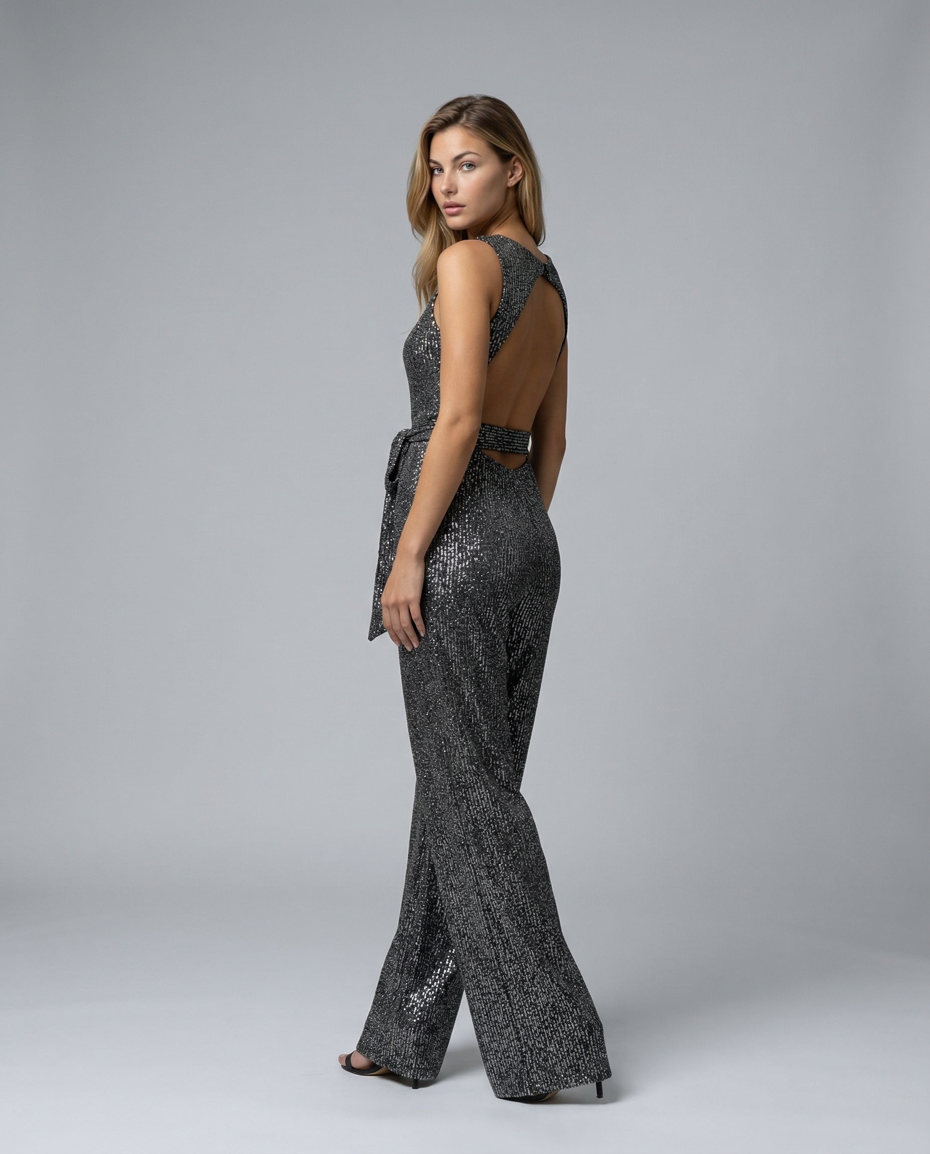 Frankie | Sequin Wide-Leg Evening Jumpsuit