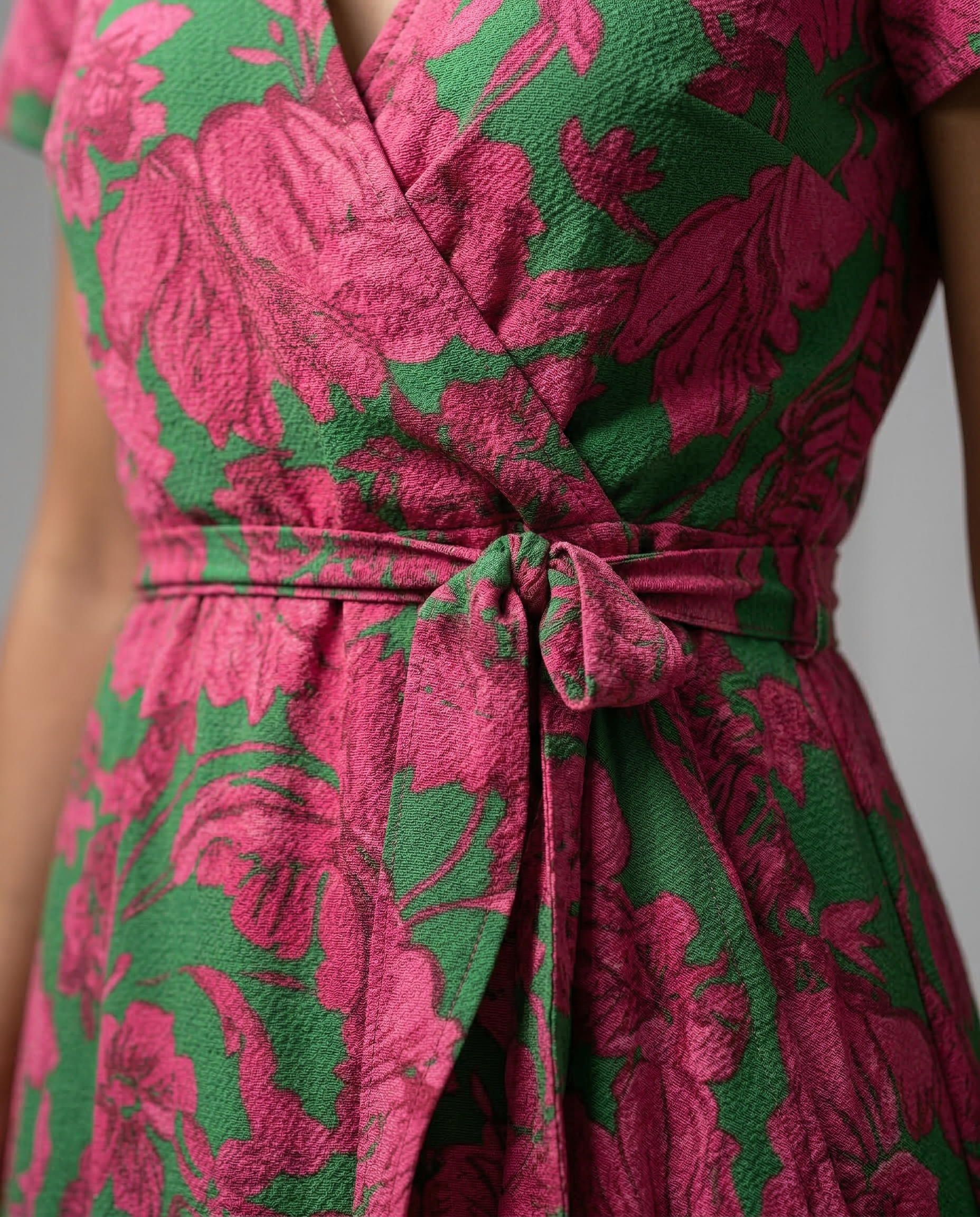 Elowen | Wrap Maxi Dress with Short Sleeves