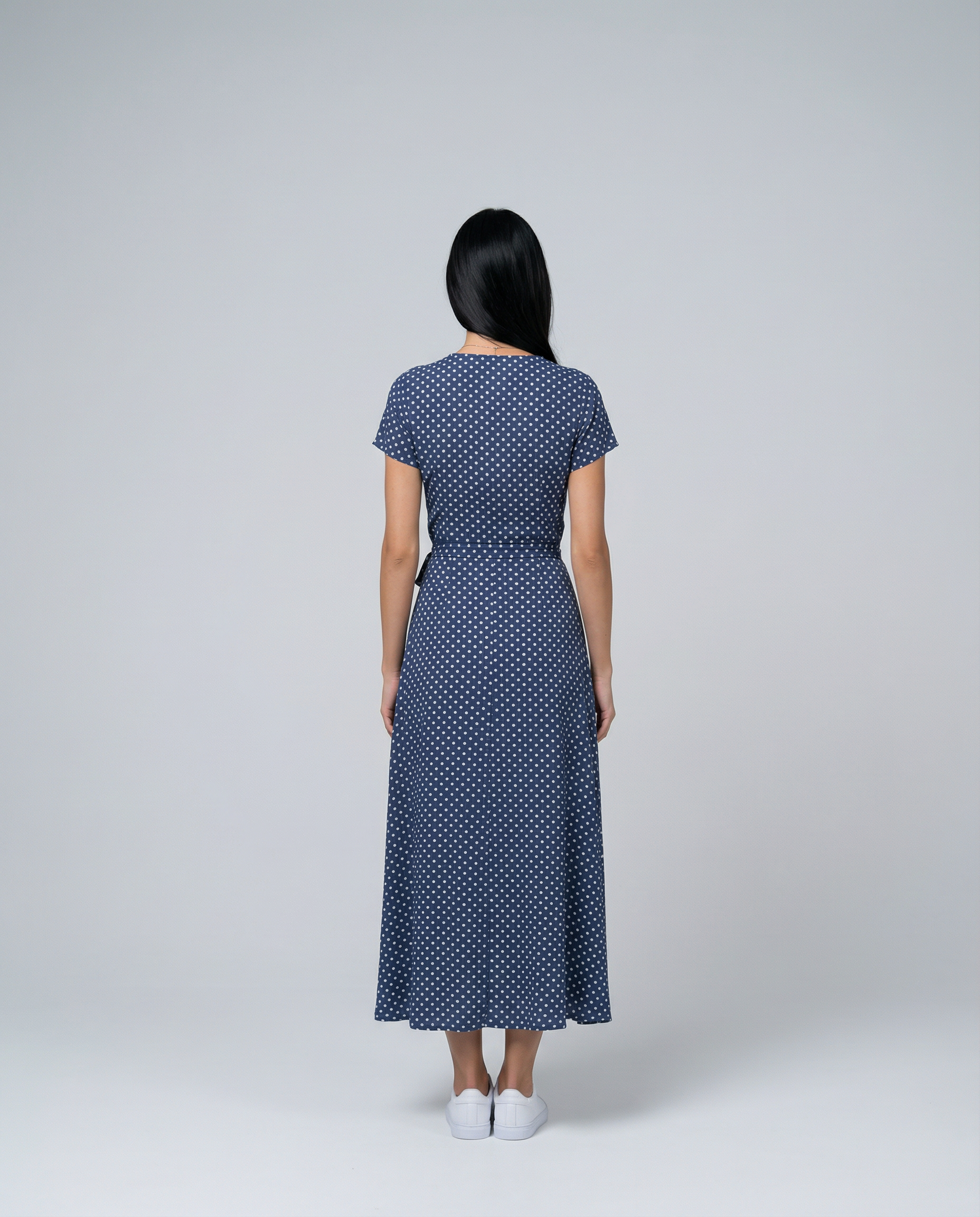 Elowen | Wrap Maxi Dress with Short Sleeves