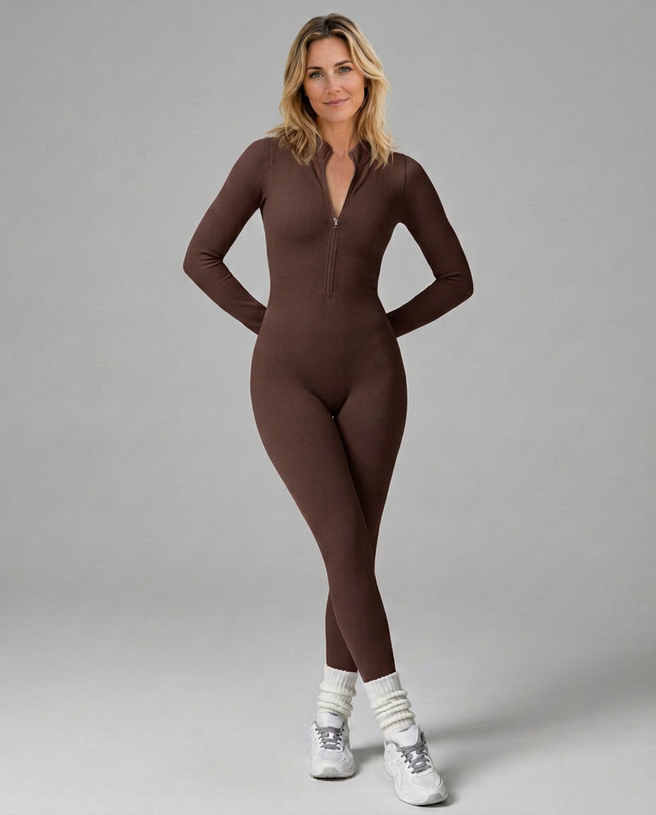 Betty | Fitted Jumpsuit with Long Sleeves