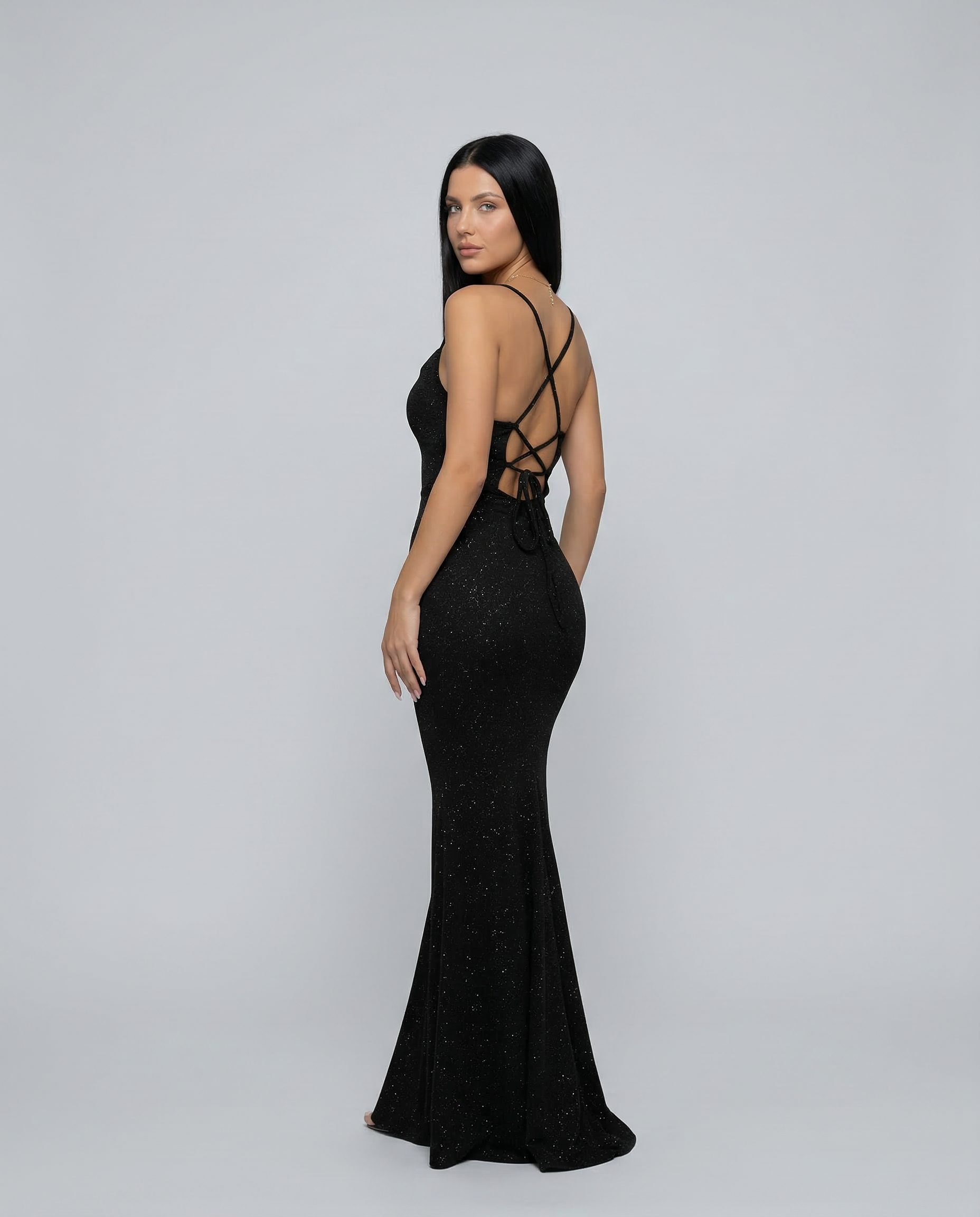 Aria | Maxi Dress with Cross-Back Detail