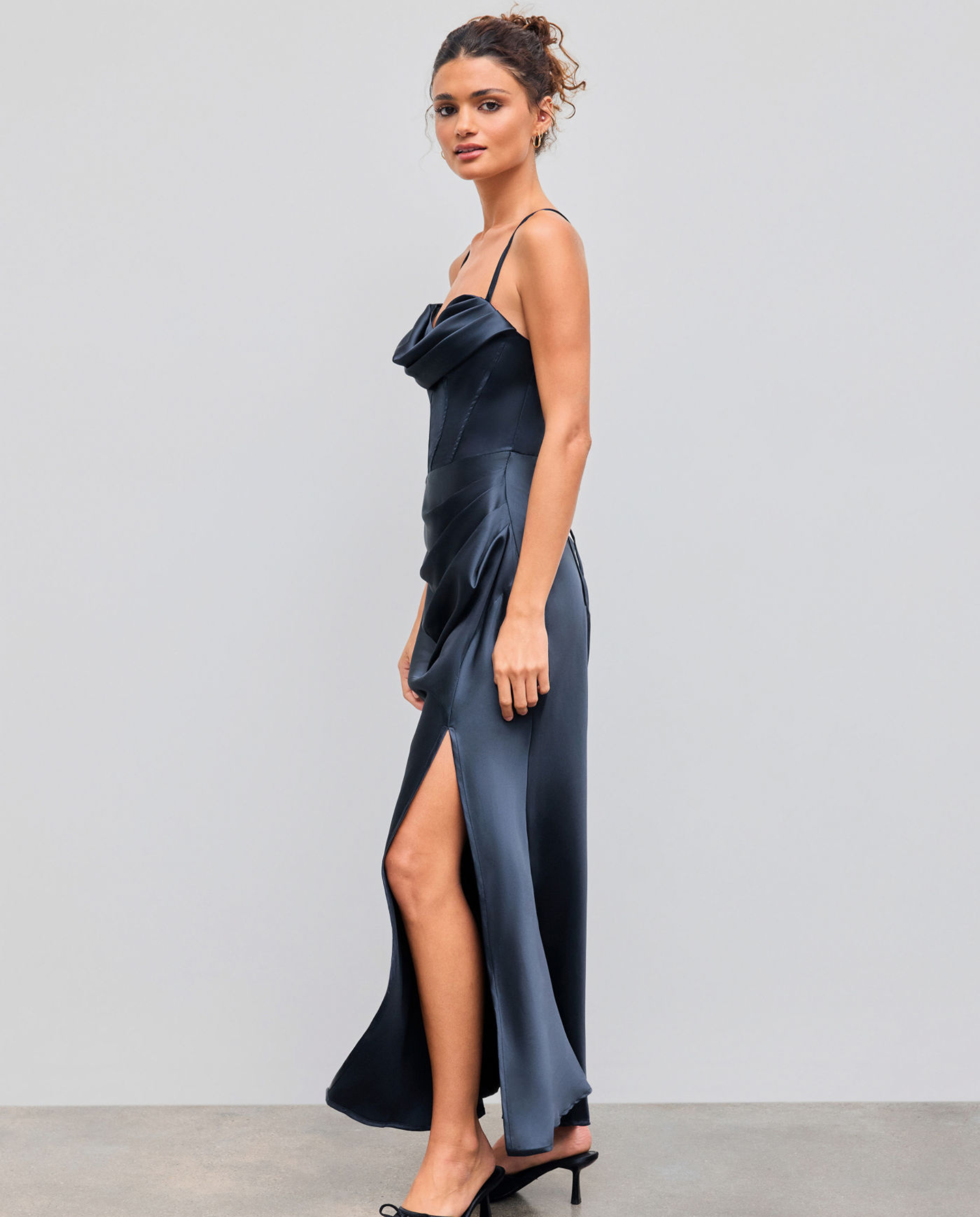 Evelina | Maxi Dress with Draped Bodice