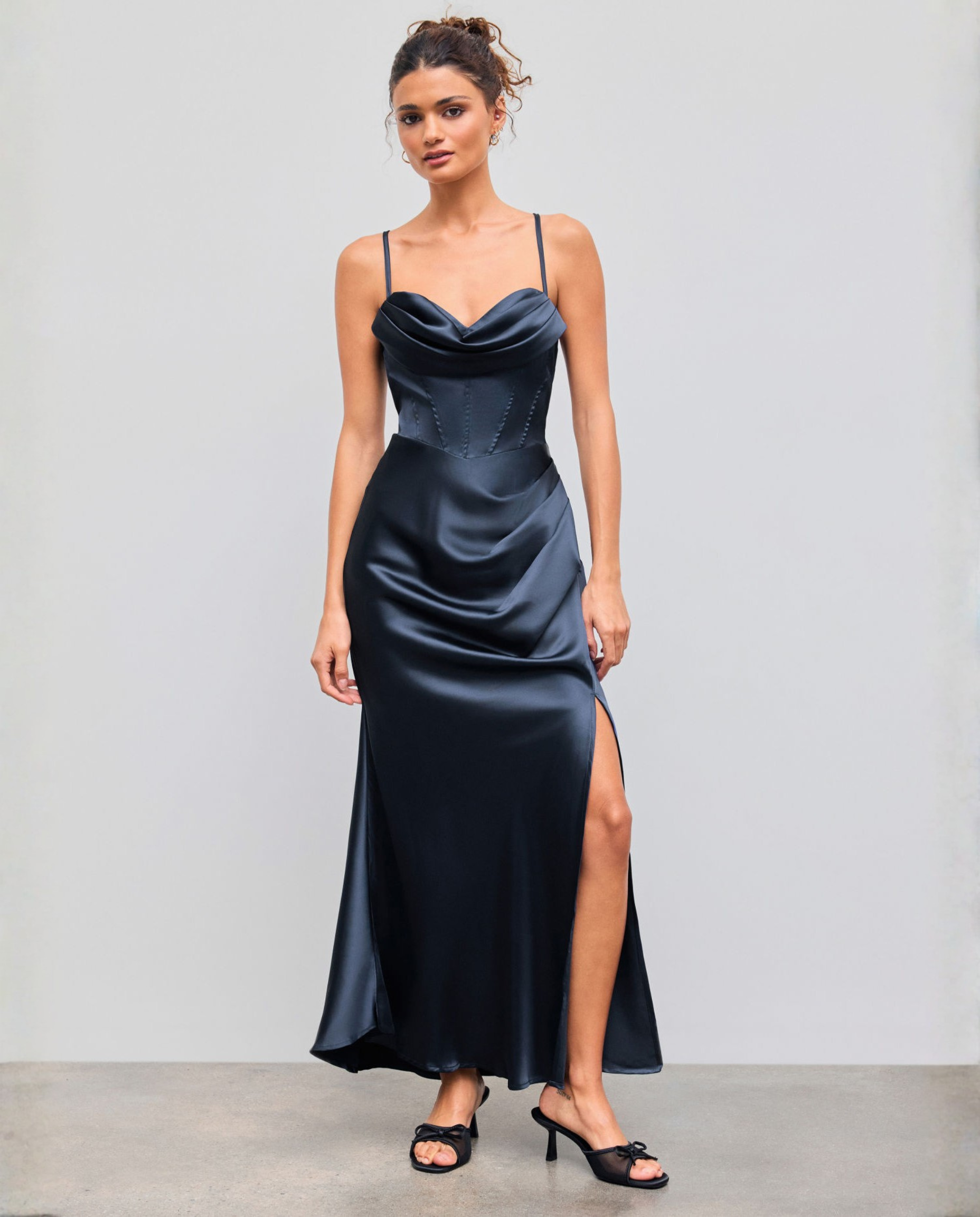 Evelina | Maxi Dress with Draped Bodice