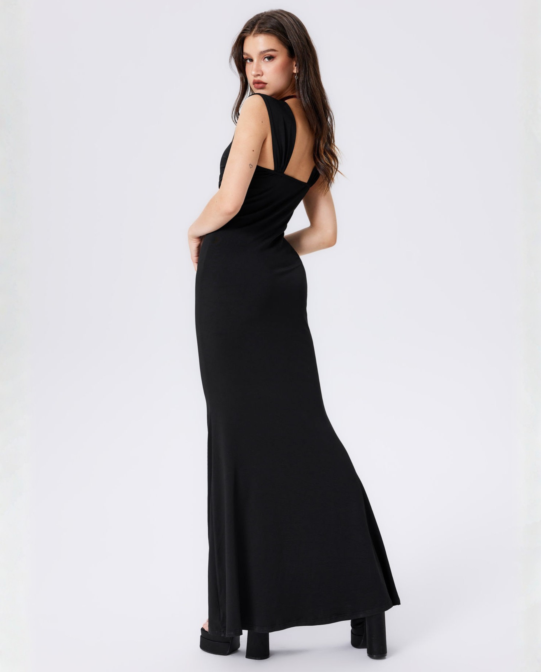 Layla | Maxi Dress with Draped Bodice