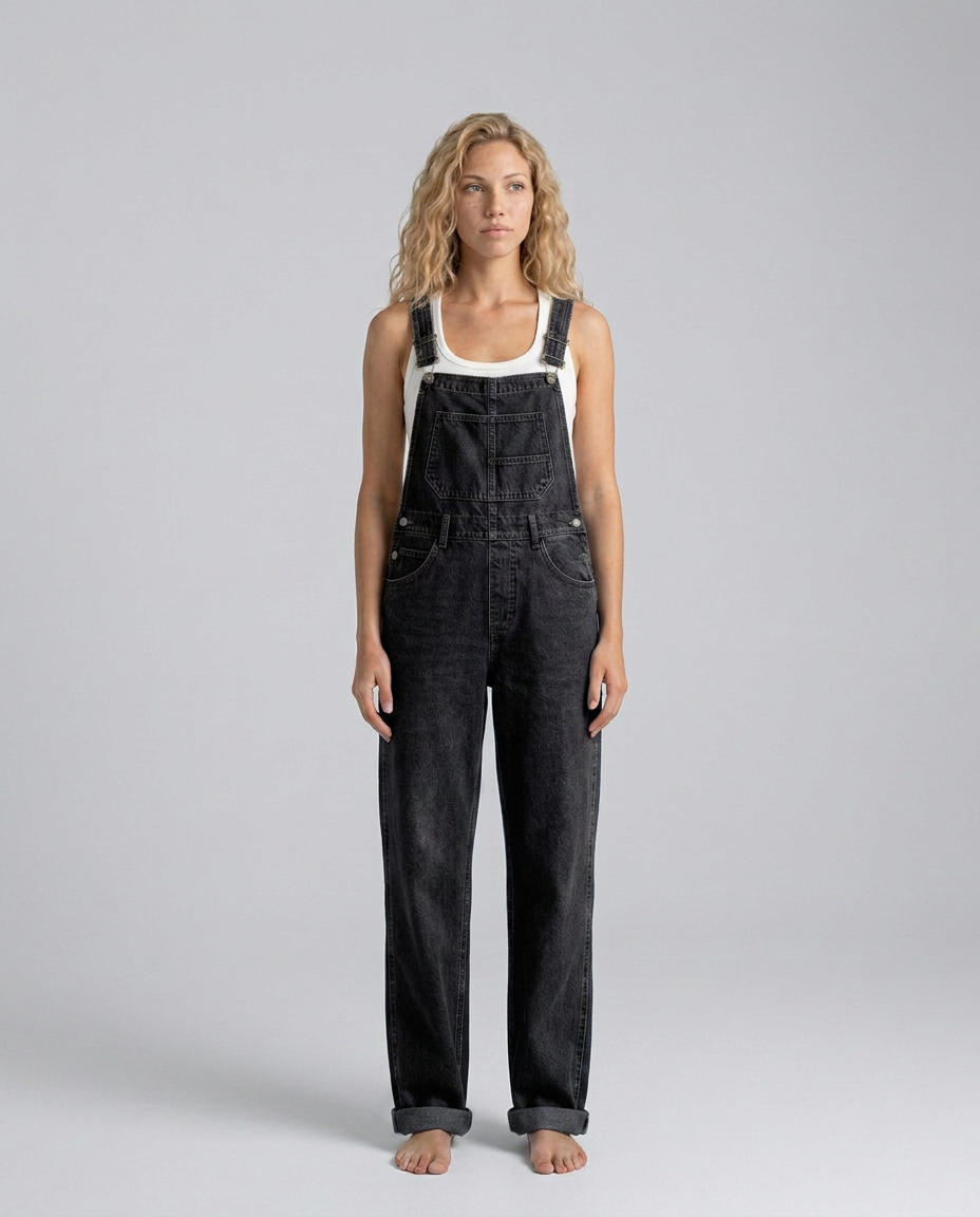 Isabel | Denim Jumpsuit with Adjustable Straps