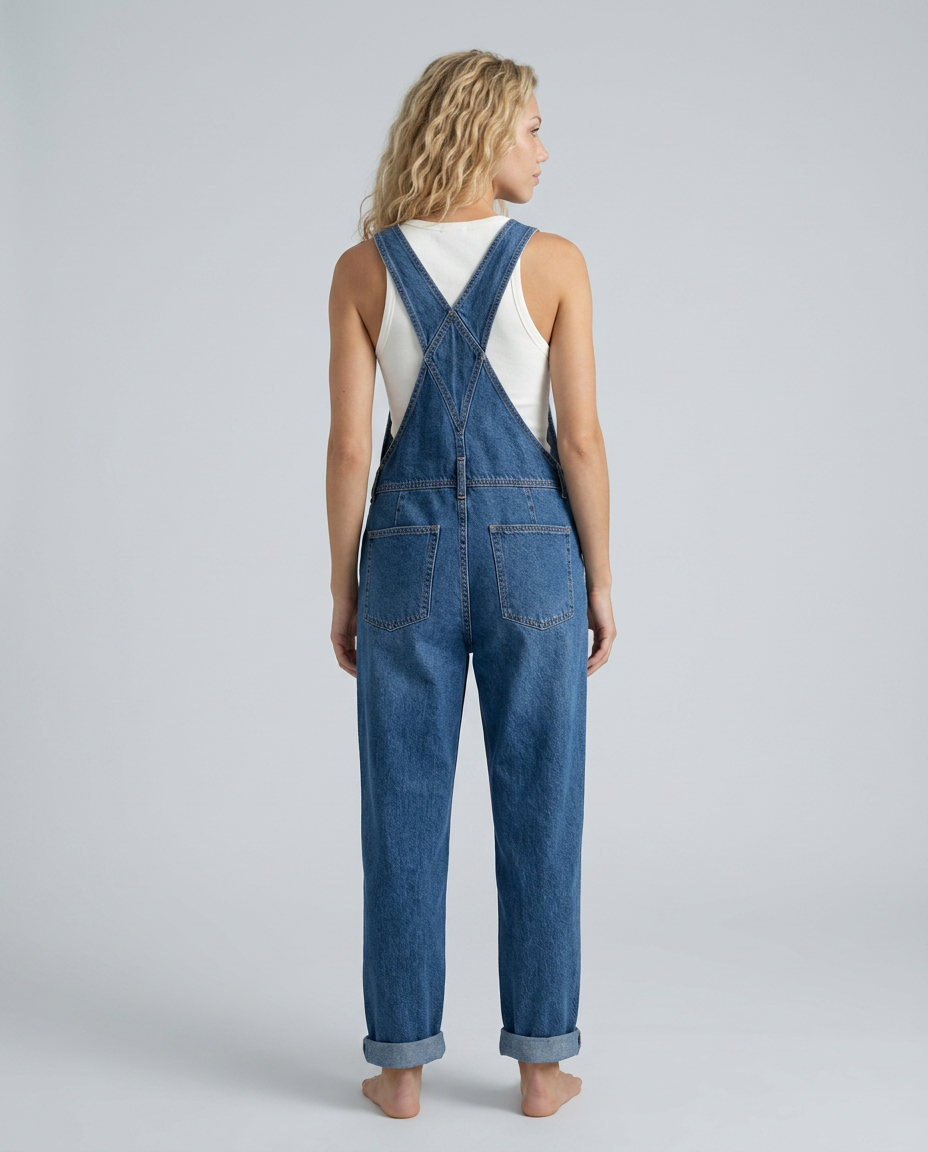 Isabel | Denim Jumpsuit with Adjustable Straps