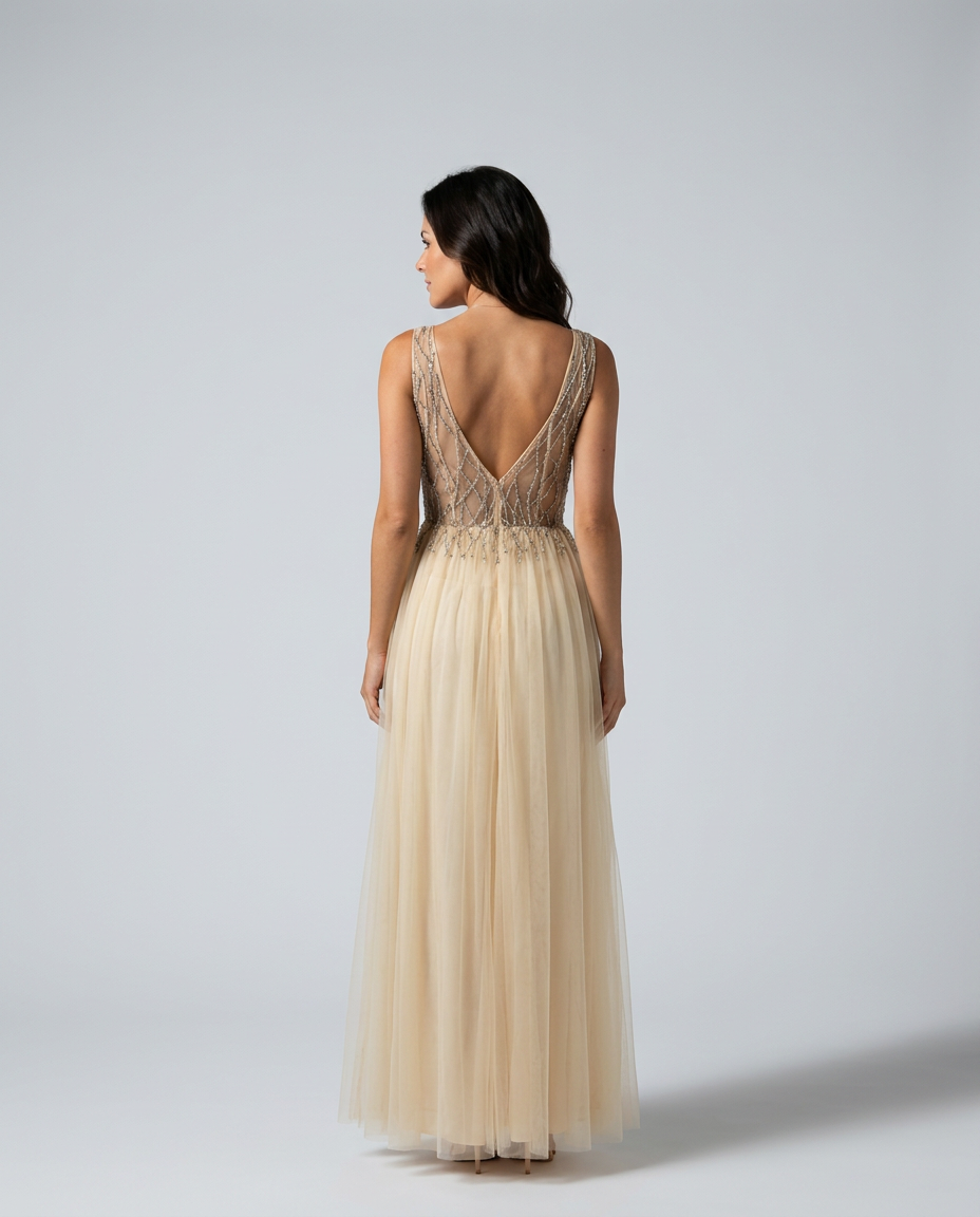 Vivienne | Maxi V-Neck Split Evening Dress