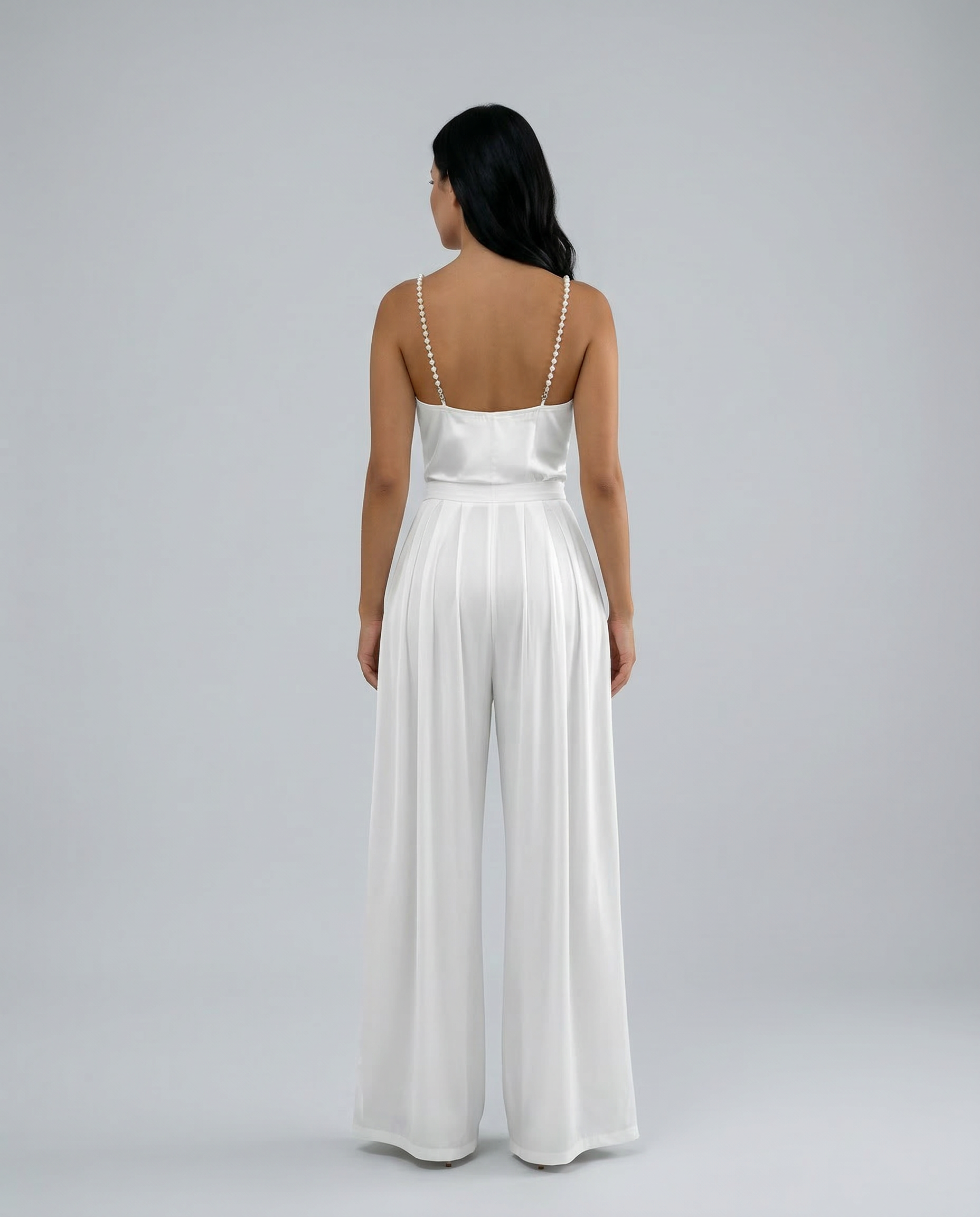 Ava | Wide-Leg Sleeveless V-Neck Jumpsuit