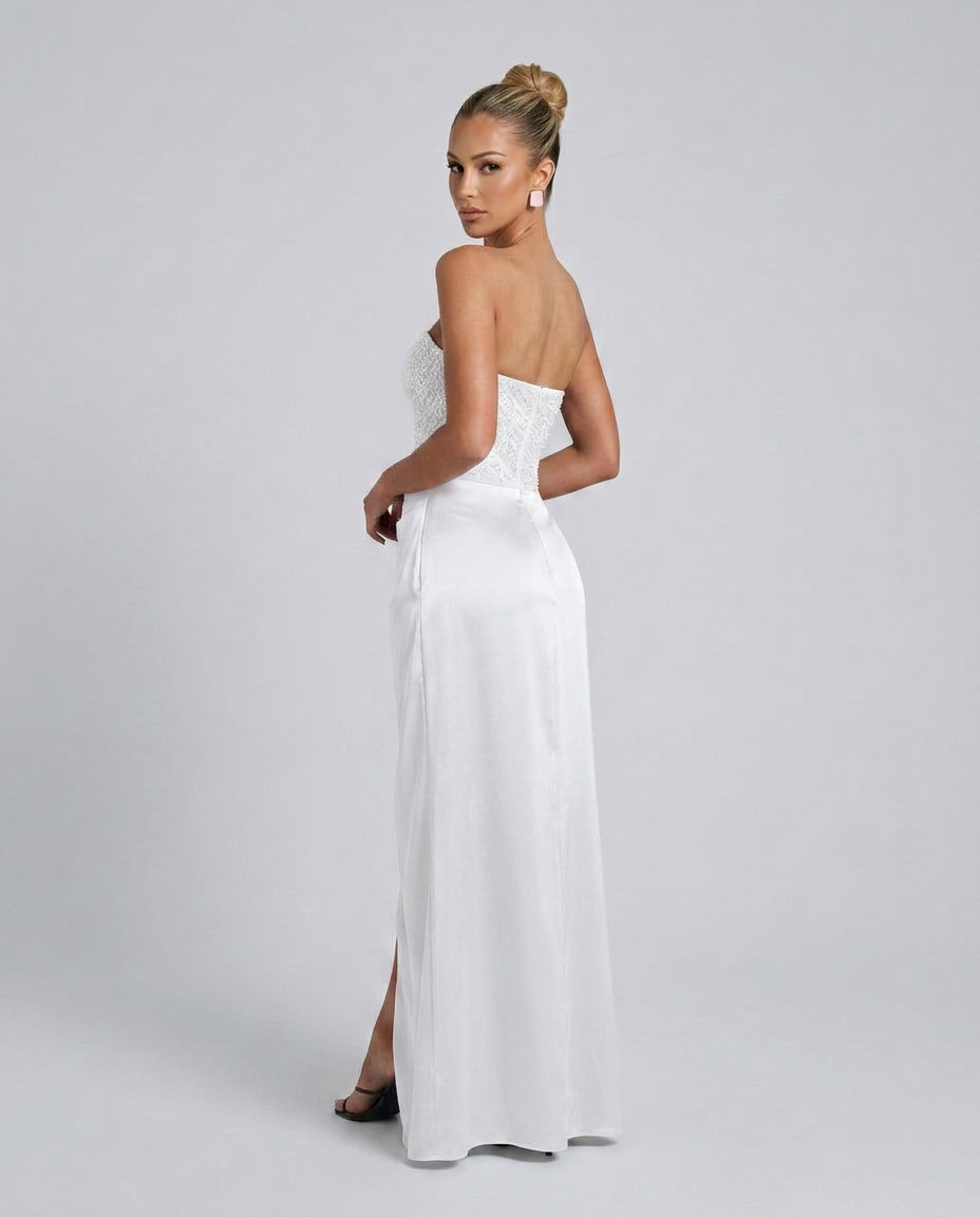 Emrielle | Beaded Corset Evening Maxi Dress