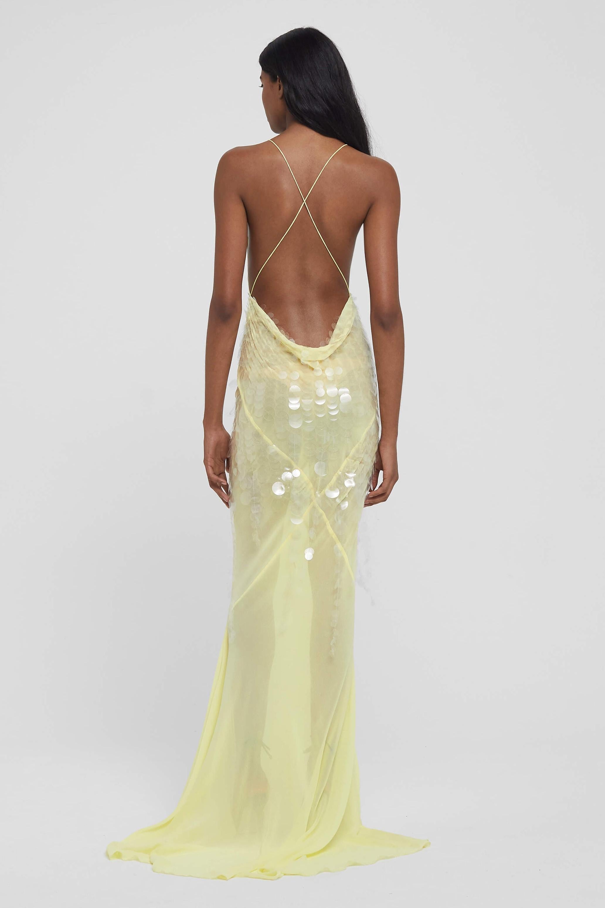 Delphine | Sequin V-Neck Sleeveless Maxi Dress