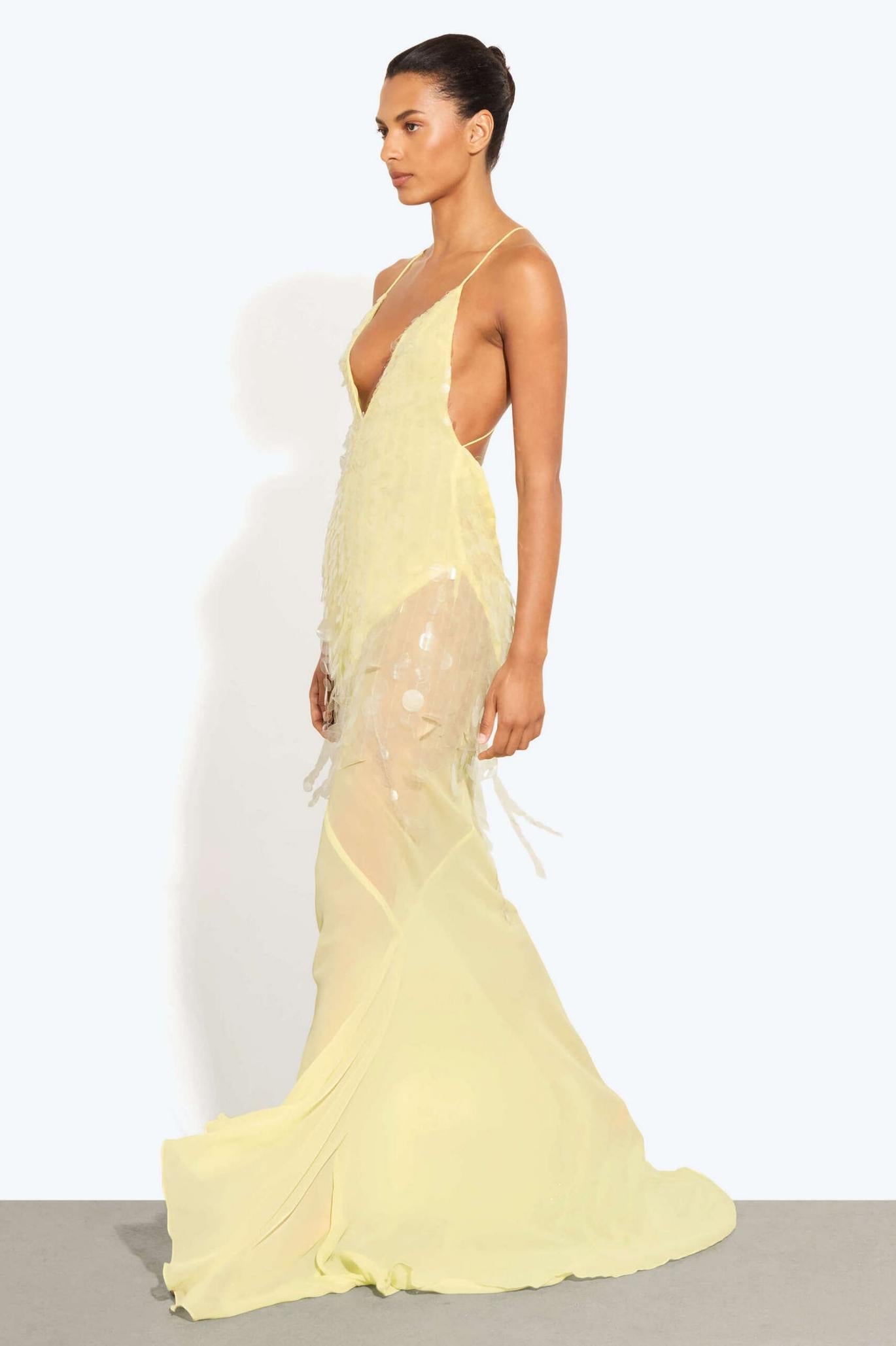 Delphine | Sequin V-Neck Sleeveless Maxi Dress