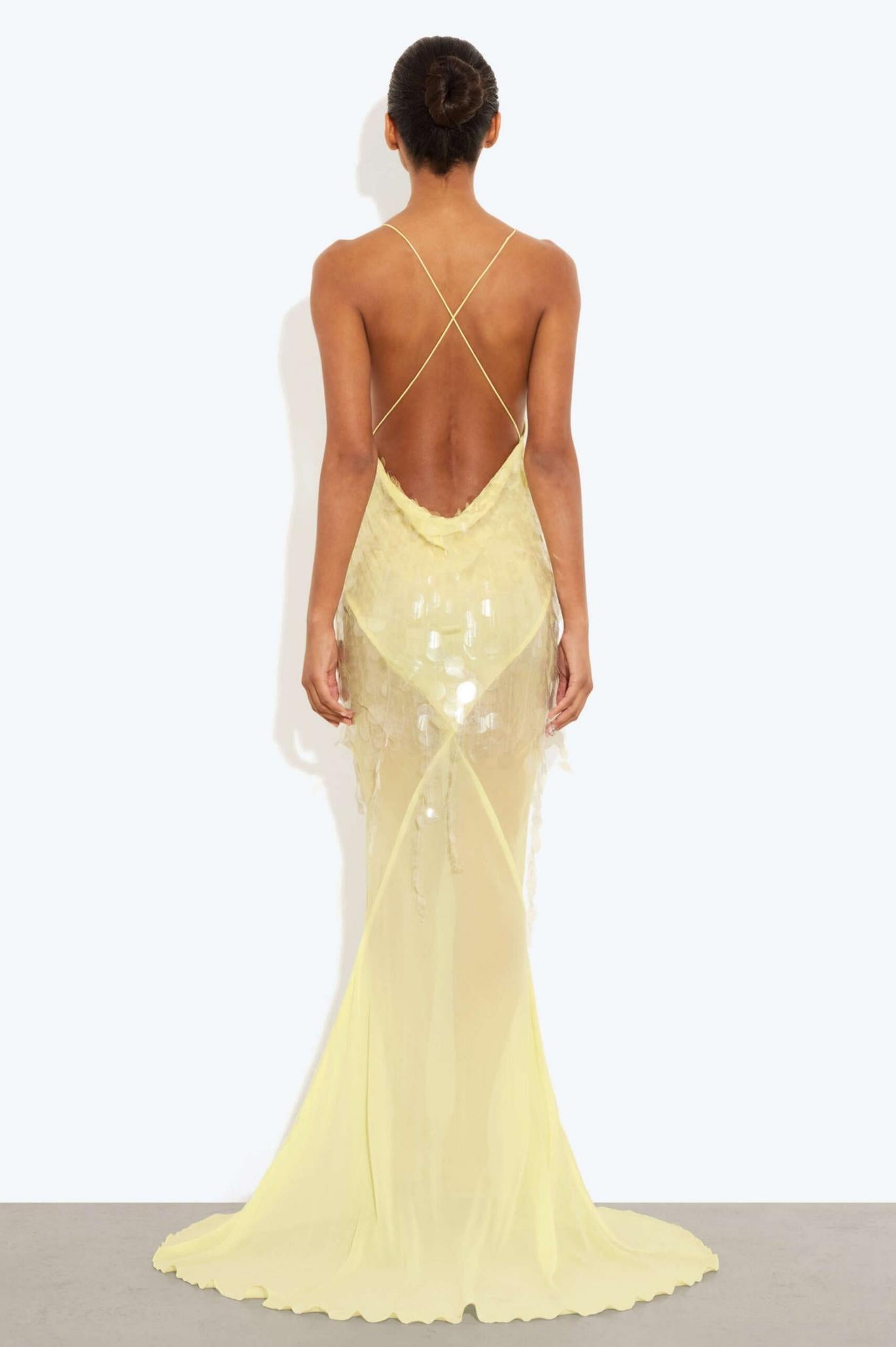 Delphine | Sequin V-Neck Sleeveless Maxi Dress