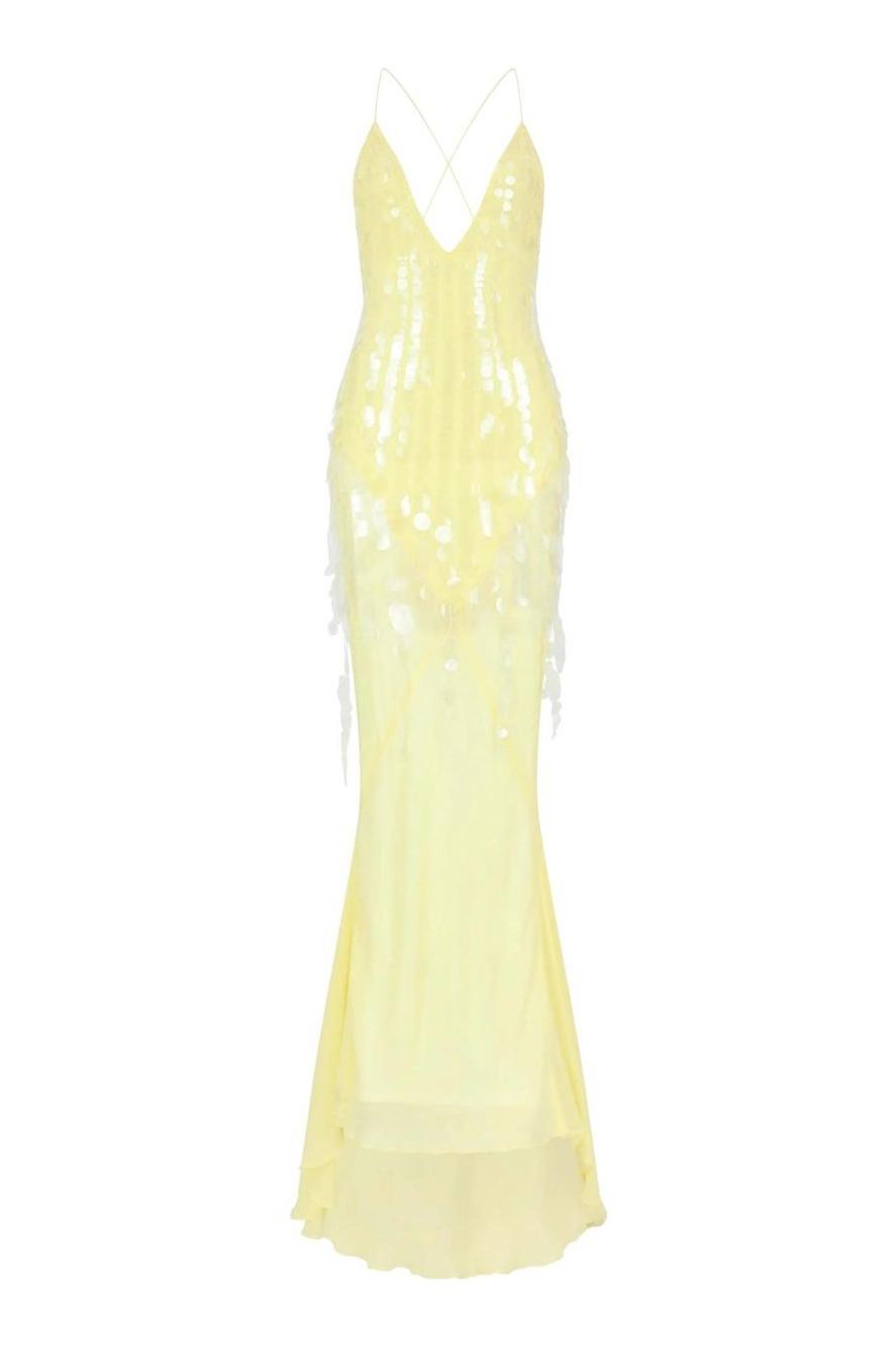 Delphine | Sequin V-Neck Sleeveless Maxi Dress