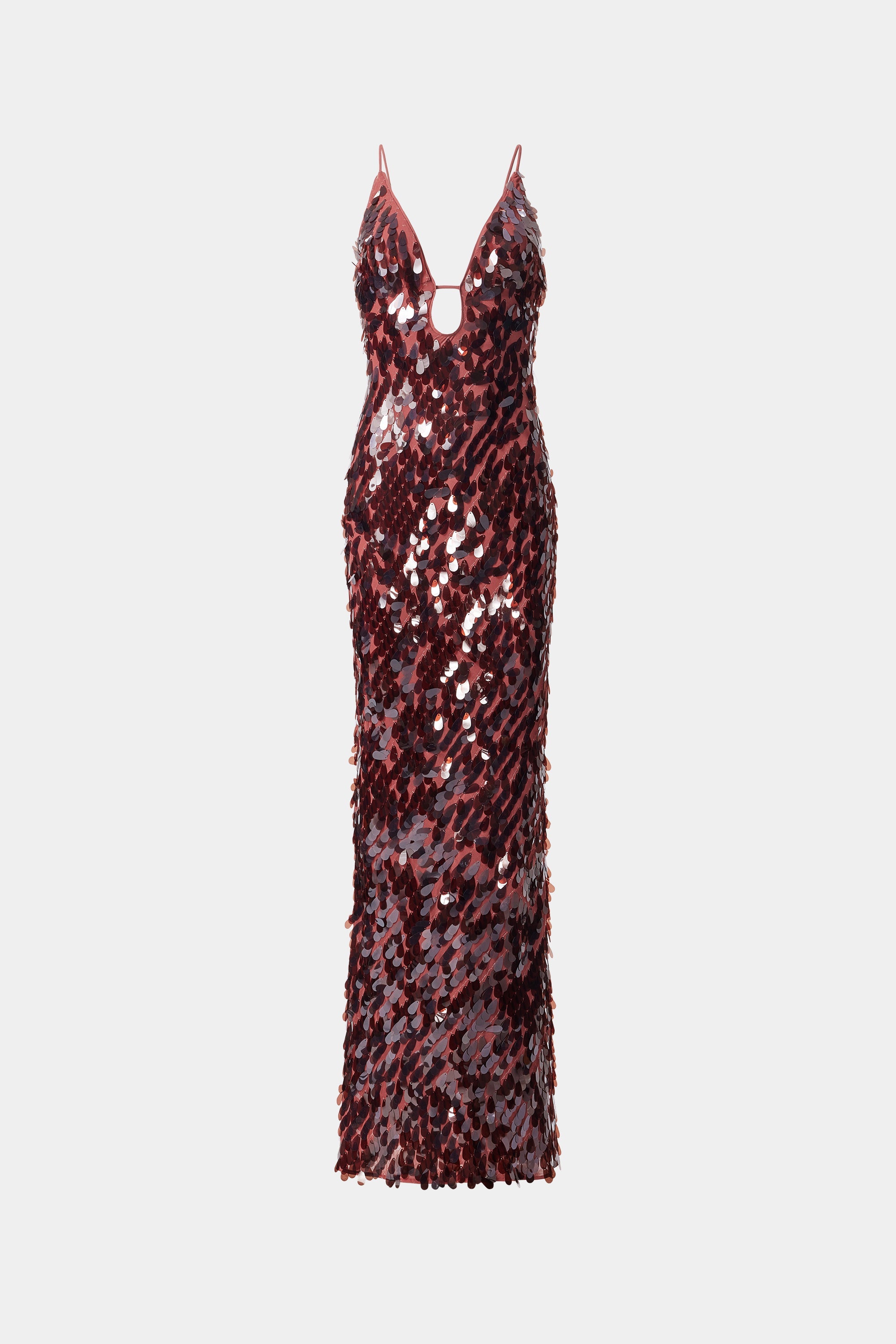 Kira | Sequin V-Neck Sleeveless Maxi Dress