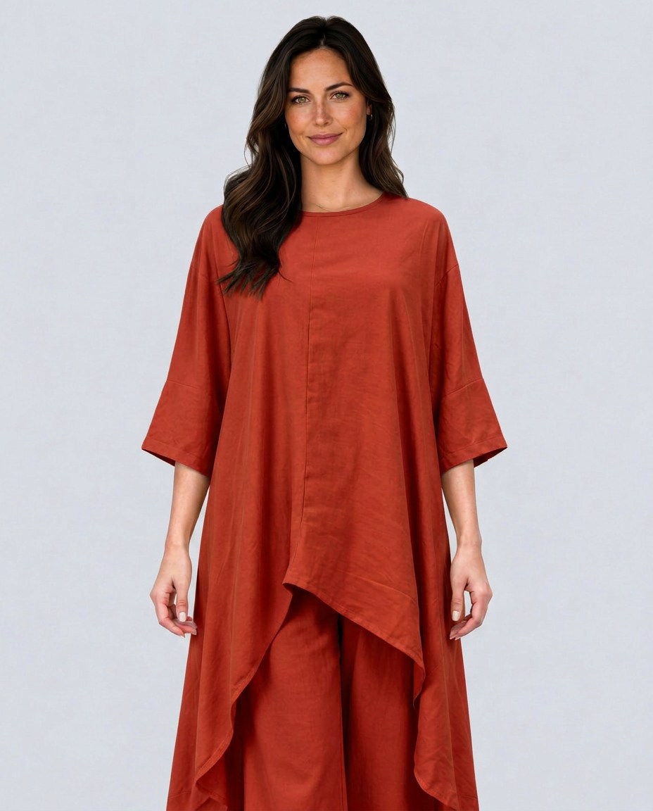 Soraya | Linen-Look Wide-Leg Co-ord Set