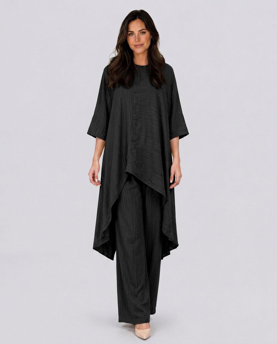 Soraya | Linen-Look Wide-Leg Co-ord Set