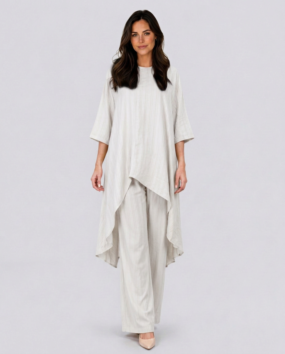 Soraya | Linen-Look Wide-Leg Co-ord Set
