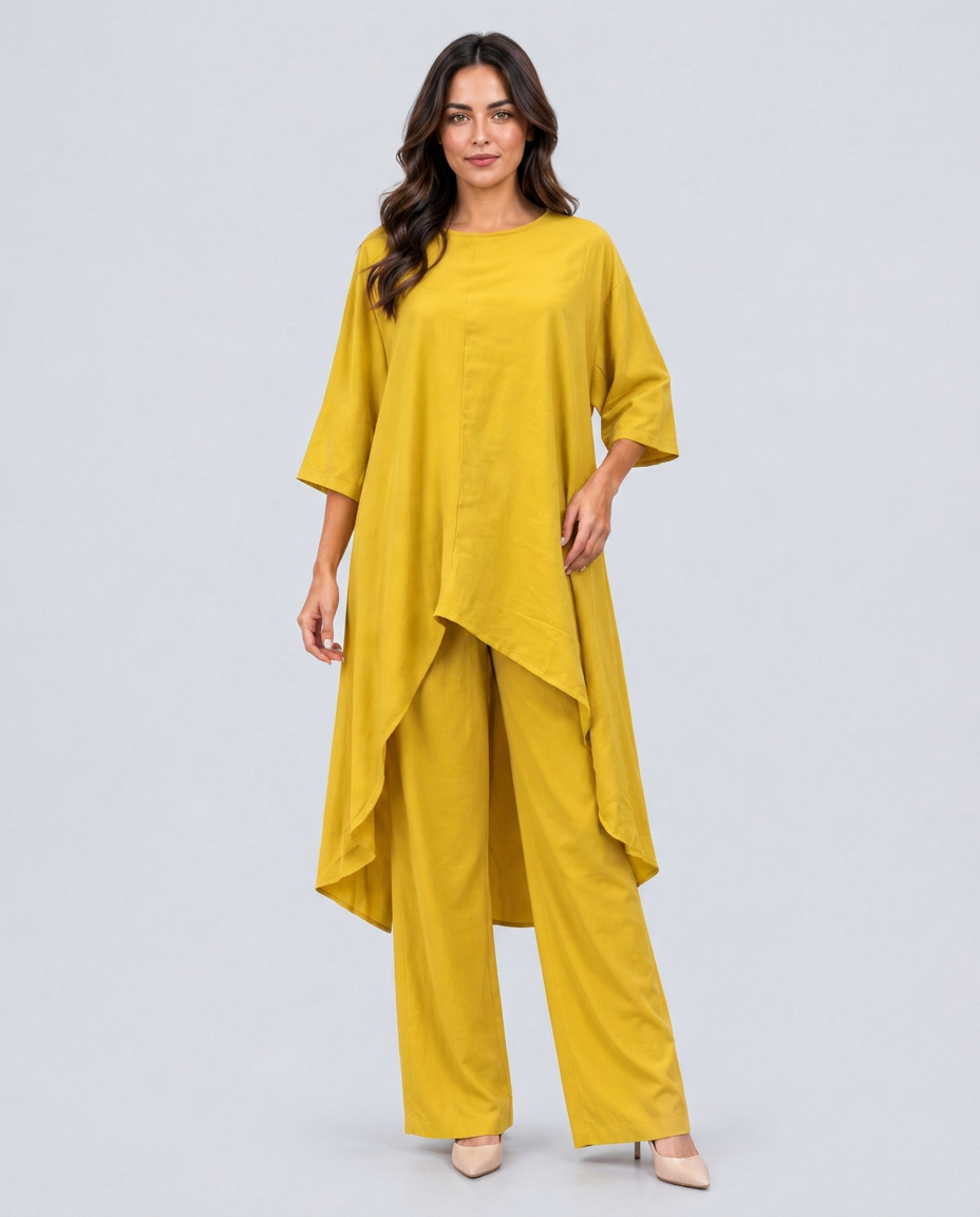 Soraya | Linen-Look Wide-Leg Co-ord Set