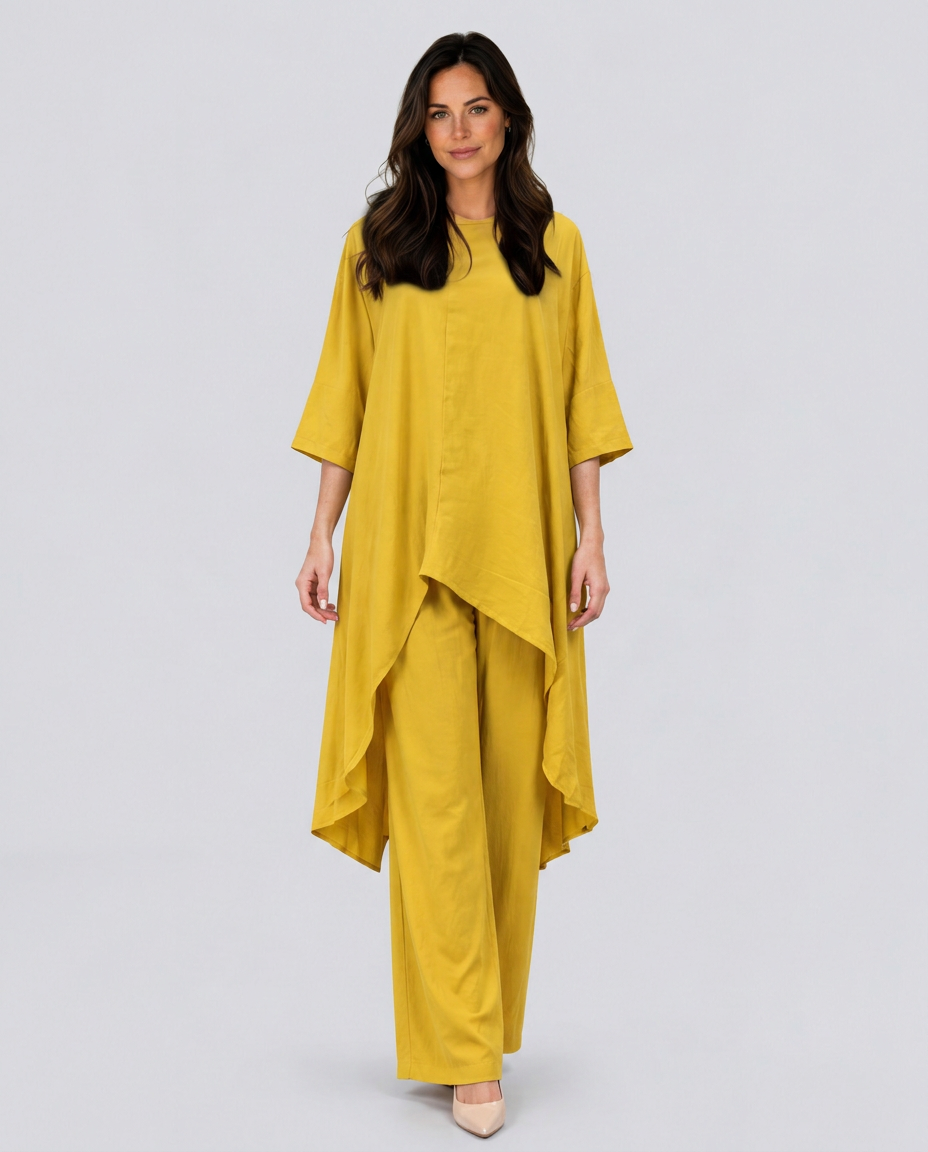 Soraya | Linen-Look Wide-Leg Co-ord Set