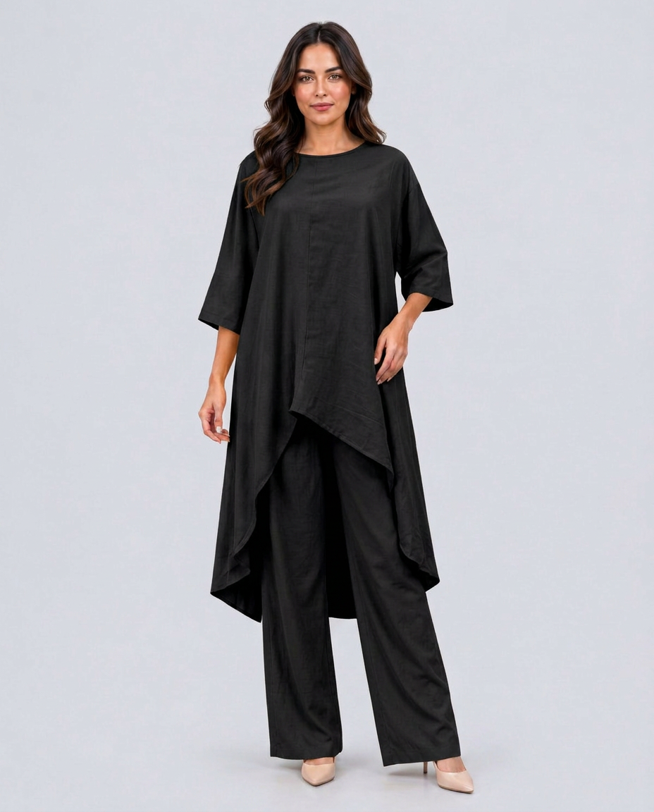 Soraya | Linen-Look Wide-Leg Co-ord Set