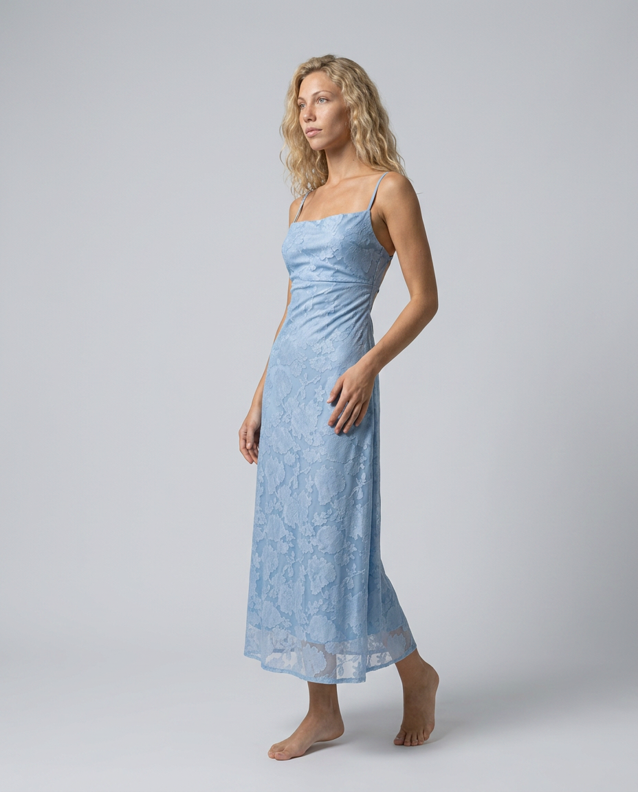 Solène | Halter Neck Floral Maxi Dress